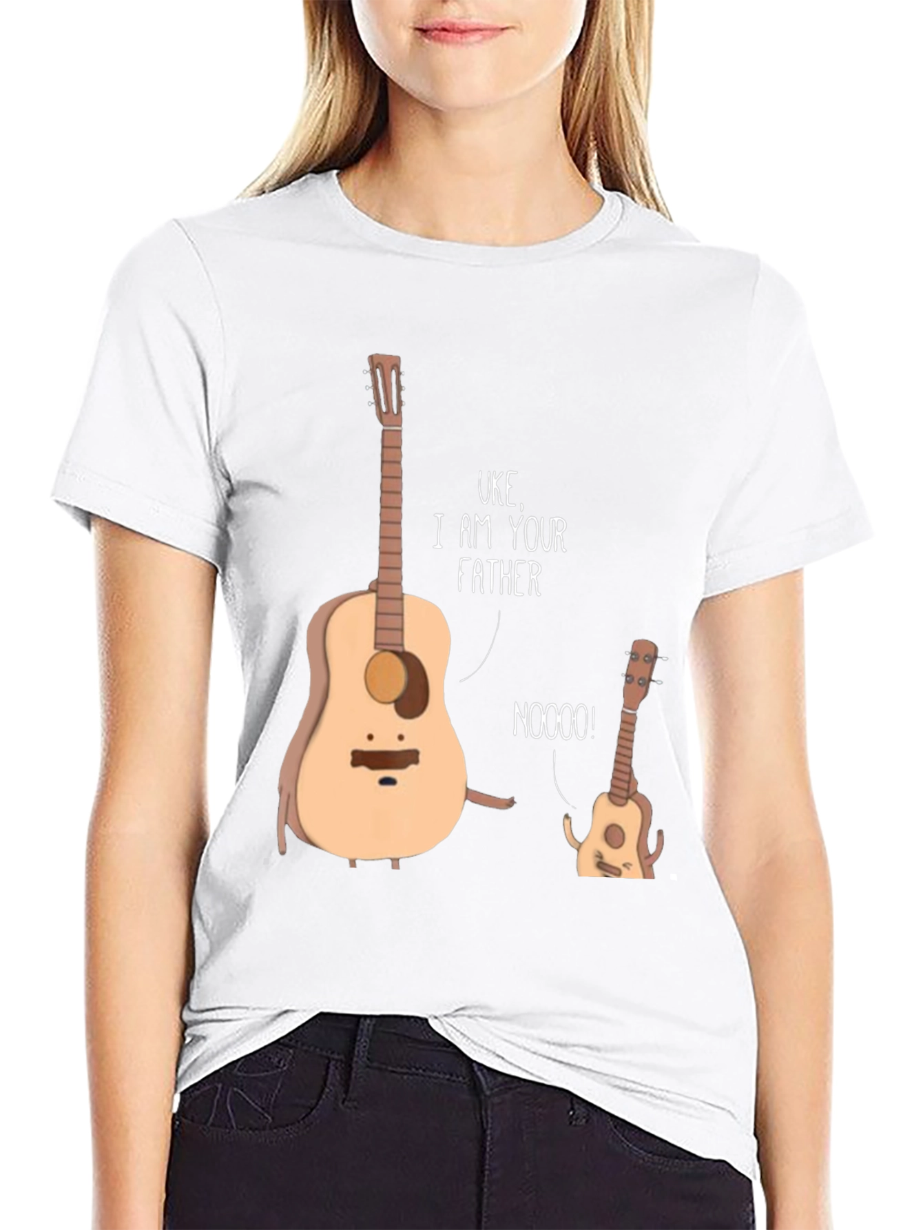 Black Uke I Am Your Father Funny Music T-Shirt view 9
