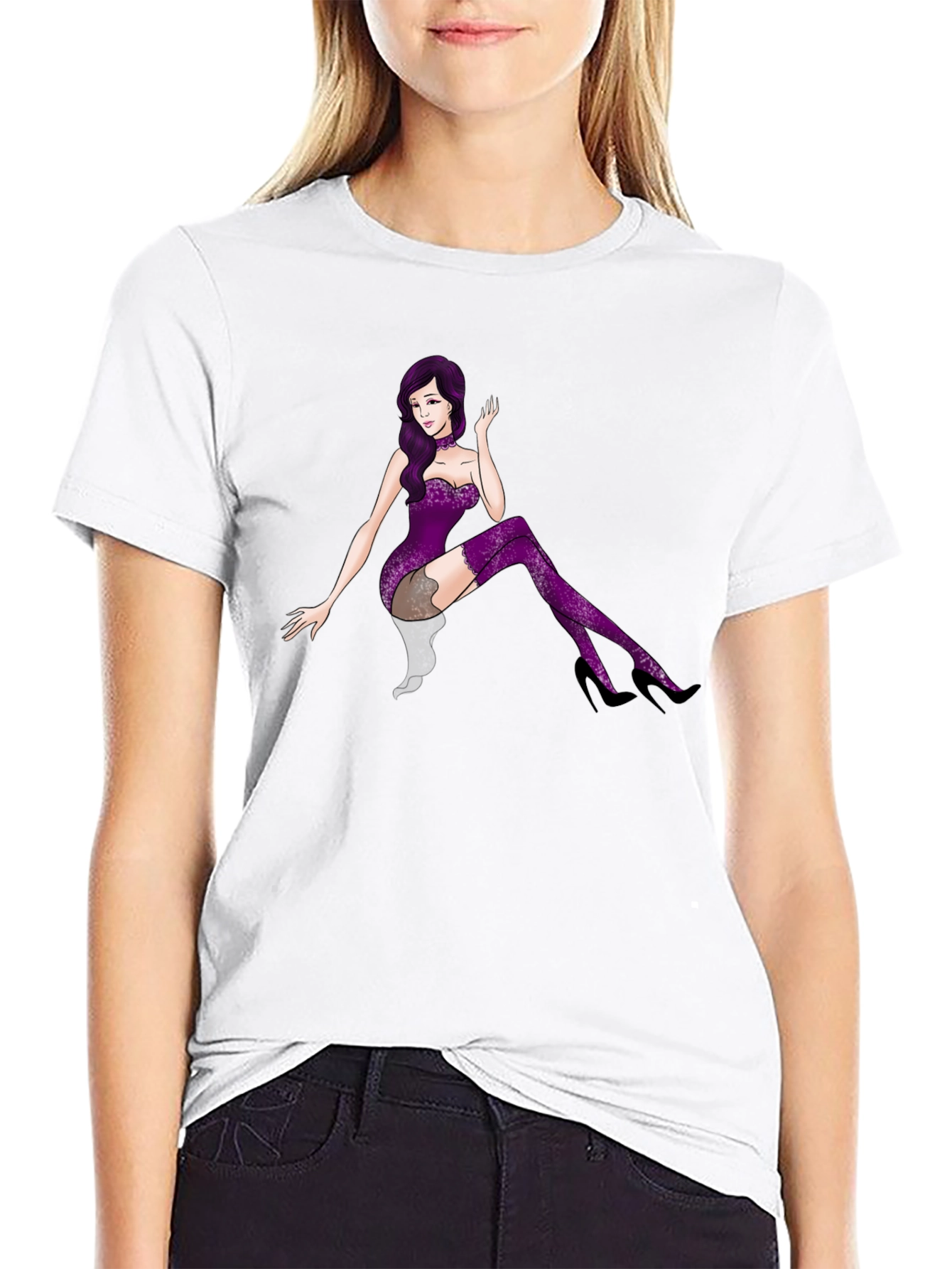 Black Purple Diva T-Shirt view 9