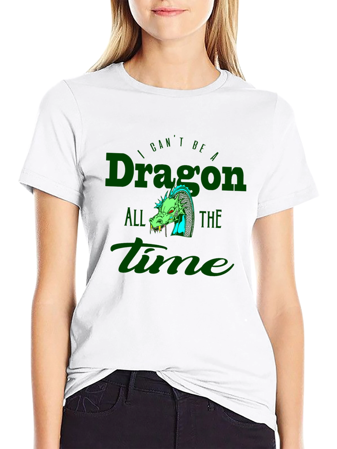 Black Dragon Graphic Tee - I Can't Be a Dragon All the Time view 9
