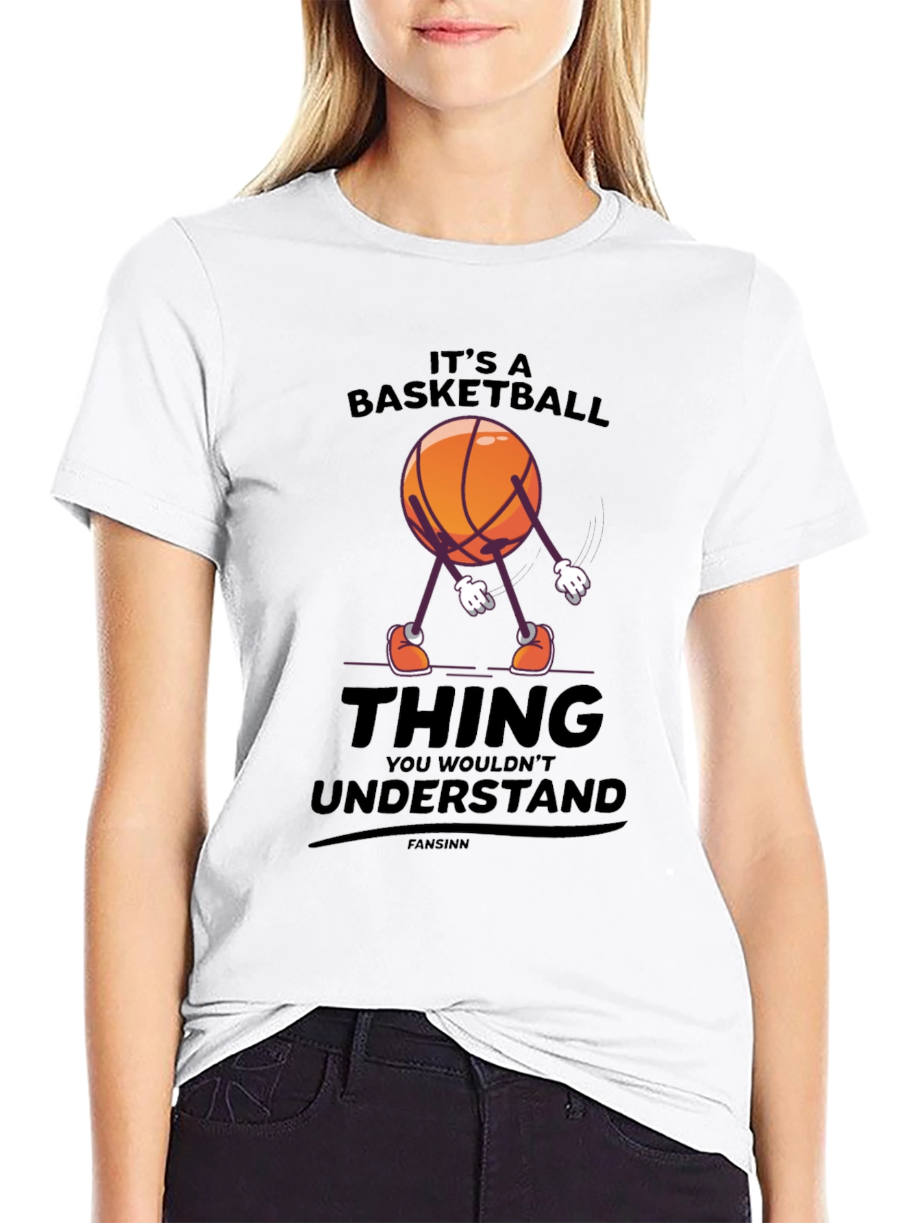 Black Basketball Thing Graphic T-Shirt view 9