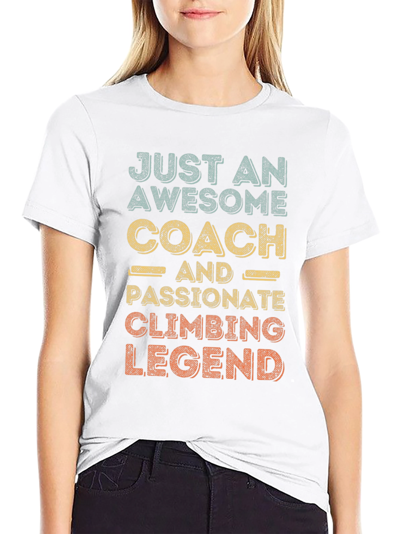 Black Awesome Coach Climbing Legend Graphic Tee view 9