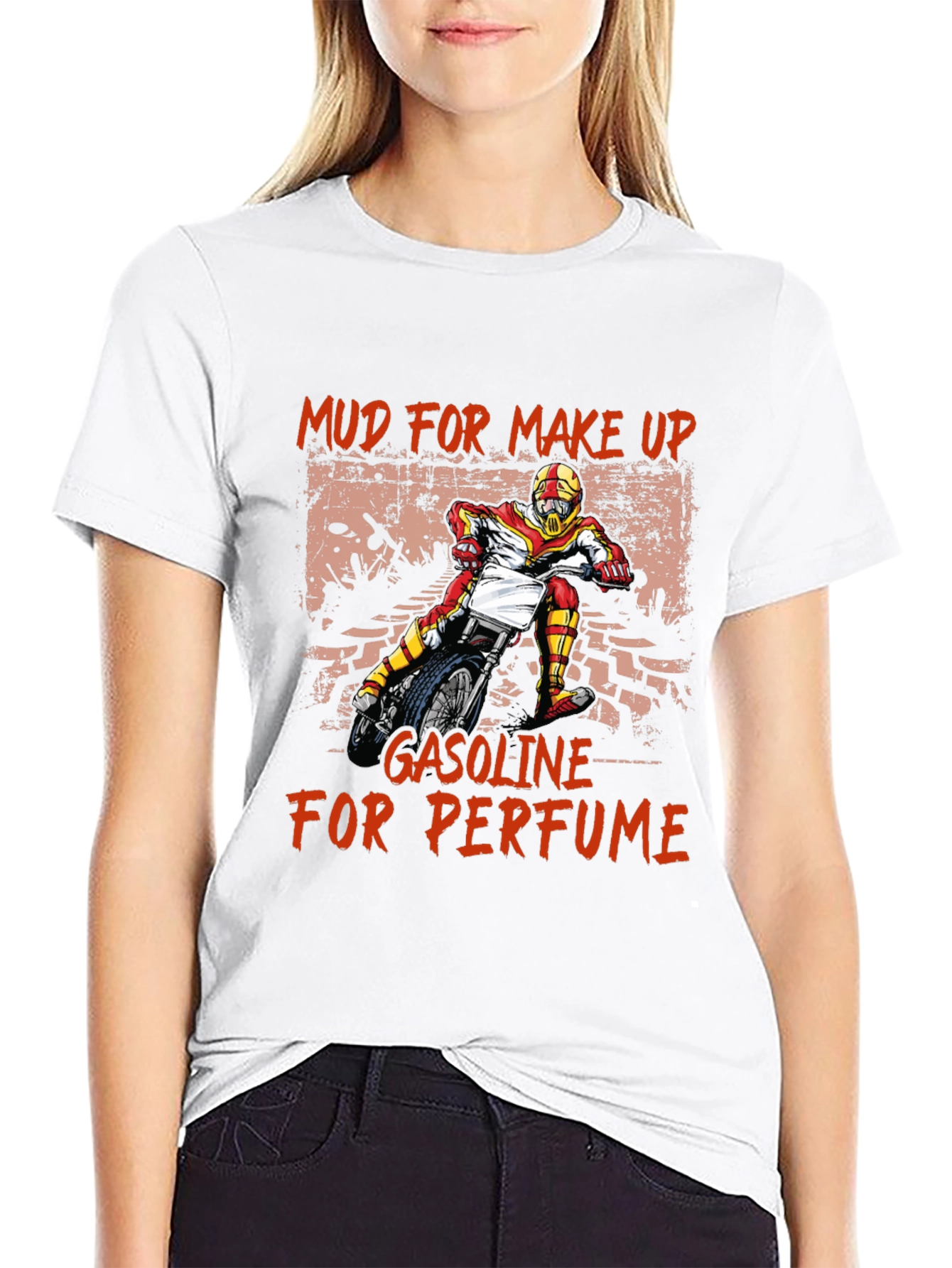 Black Mud for Makeup Gasoline for Perfume T-Shirt view 9