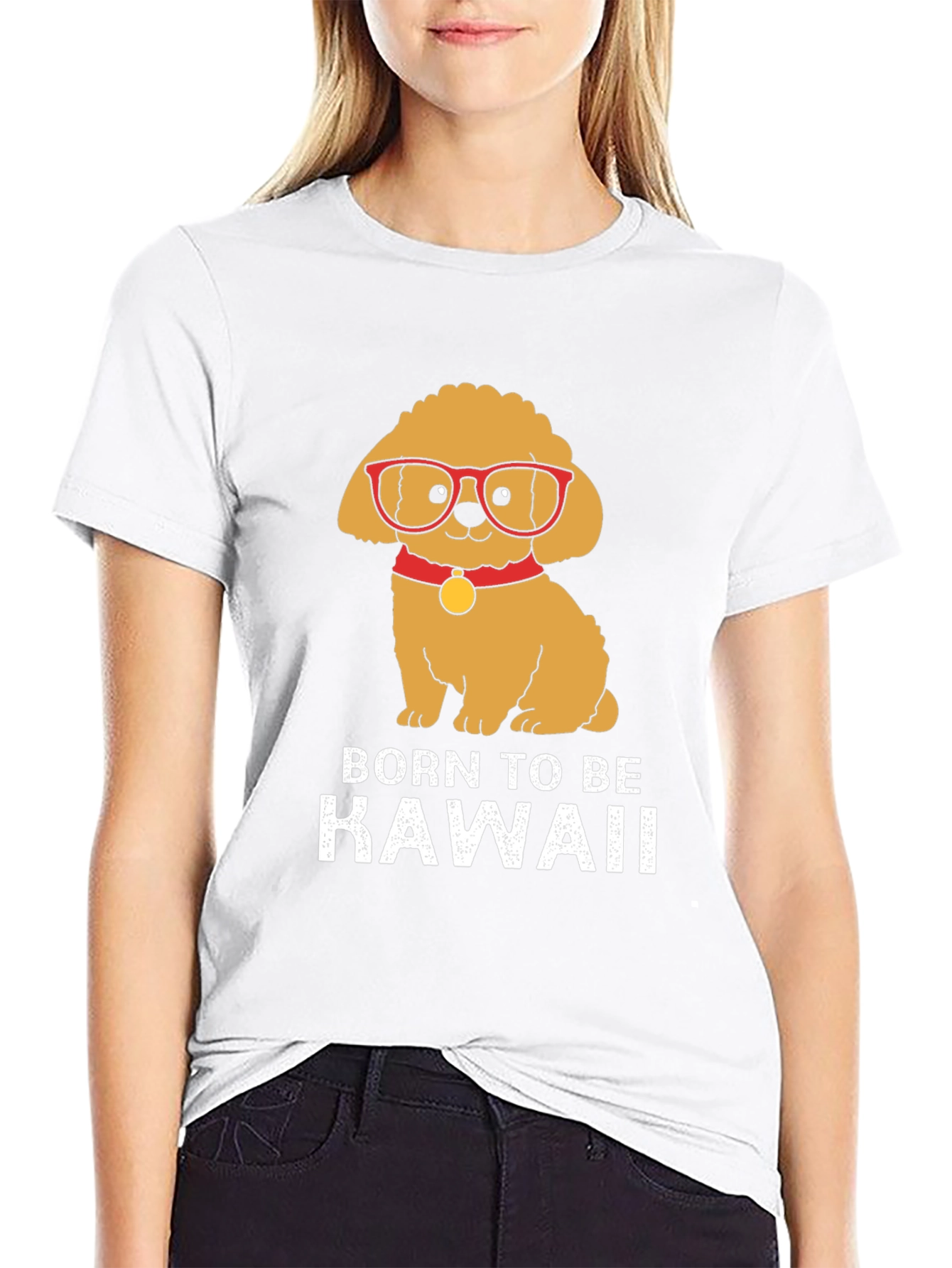 Black Kawaii Dog T-Shirt view 9