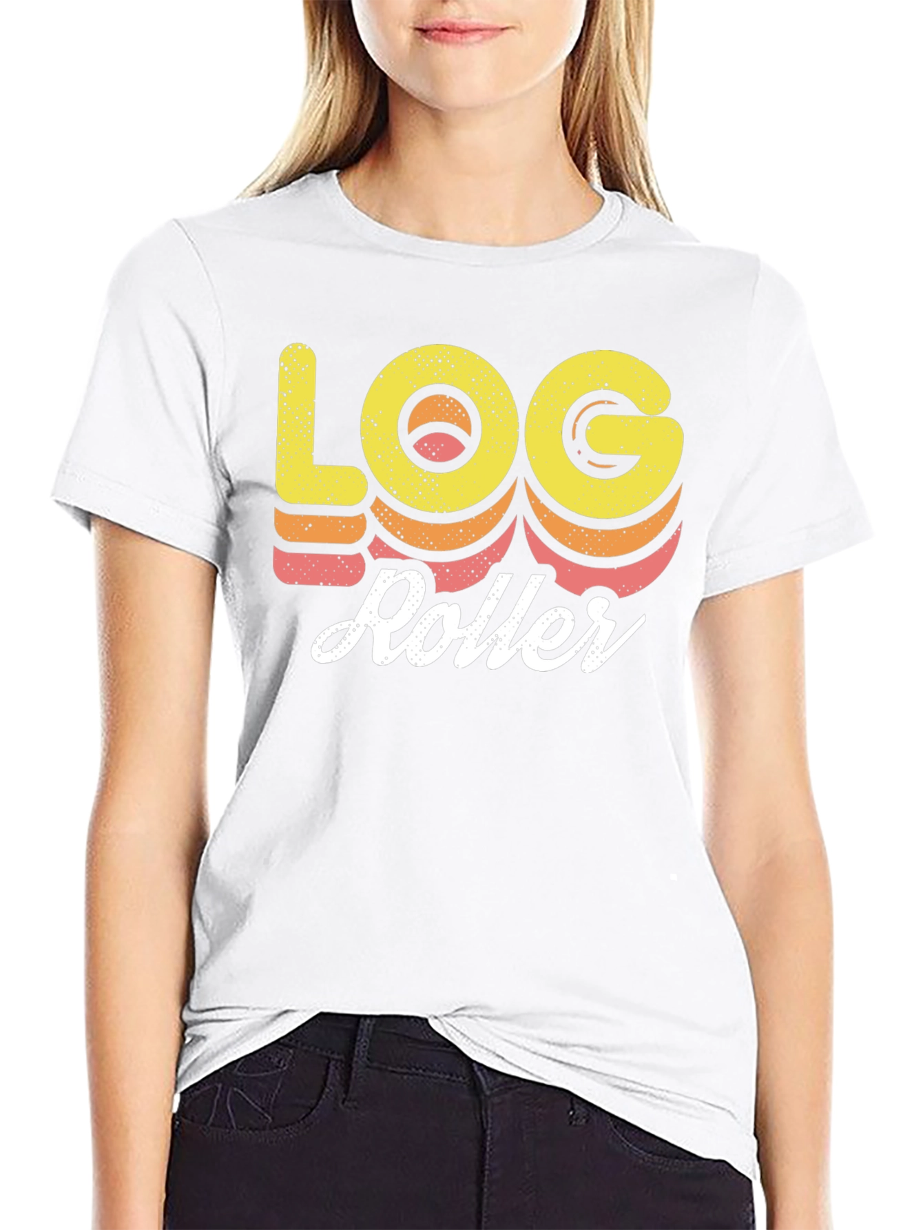 Black Log Roller Graphic T-Shirt view 9