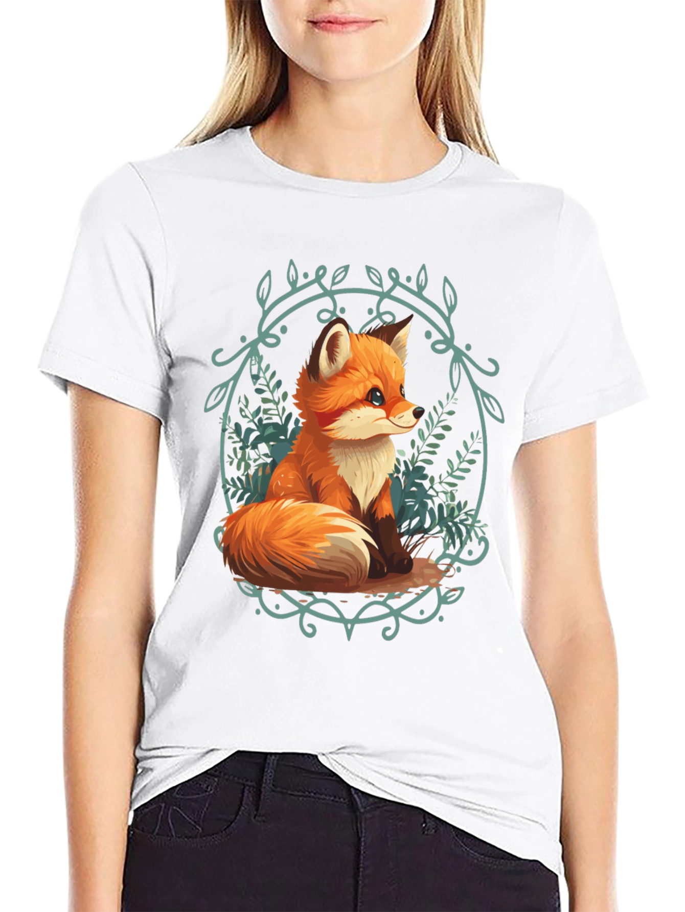 Black Fox Graphic T-Shirt - Nature Lover Tee view 9