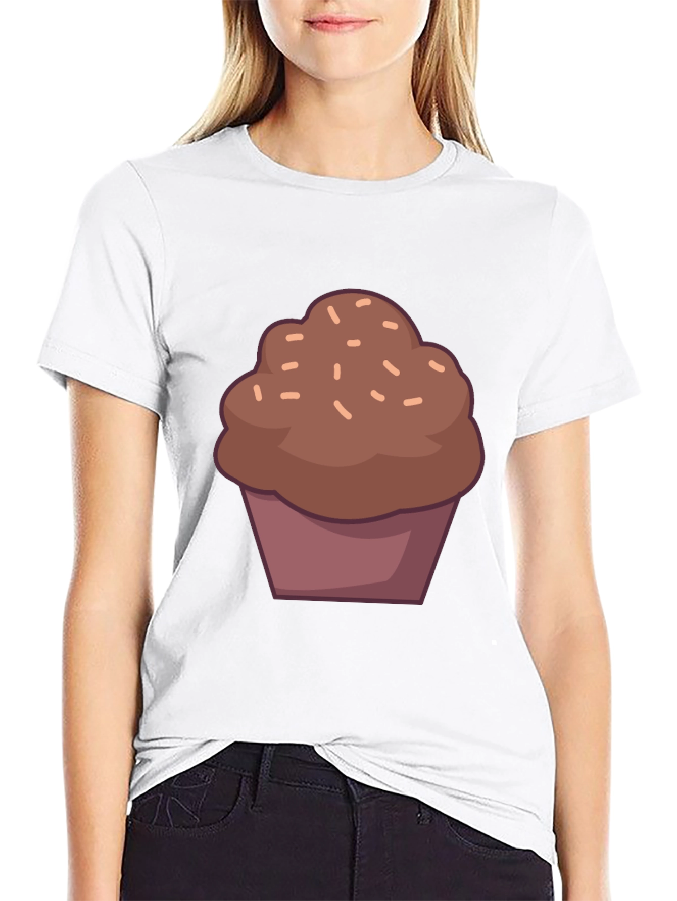 Black Chocolate Cupcake T-Shirt - Sweet Tooth Fashion view 9