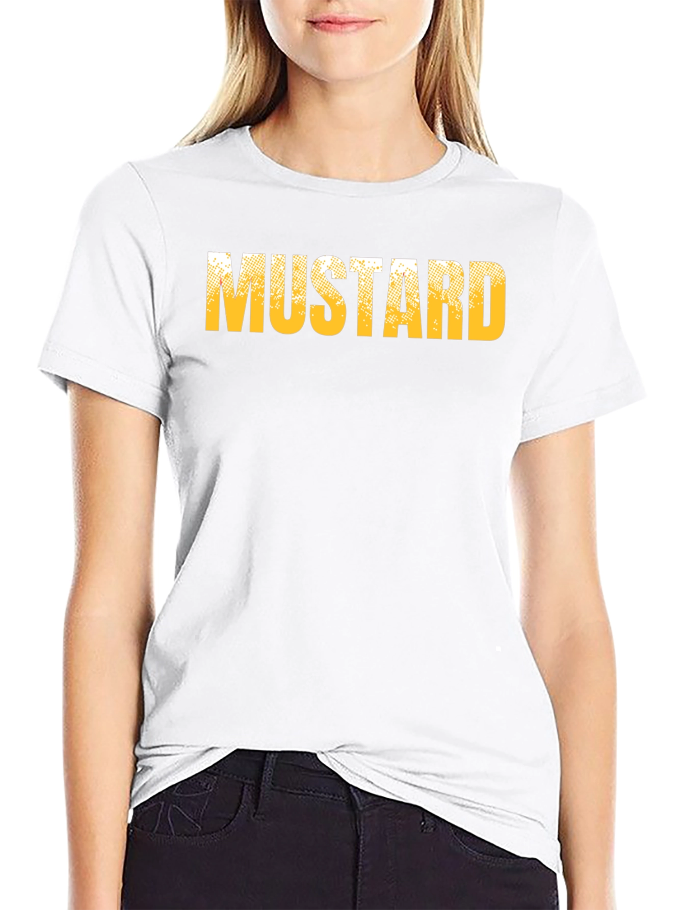 Black Mustard Graphic Tee - Trendy Casual Wear view 9