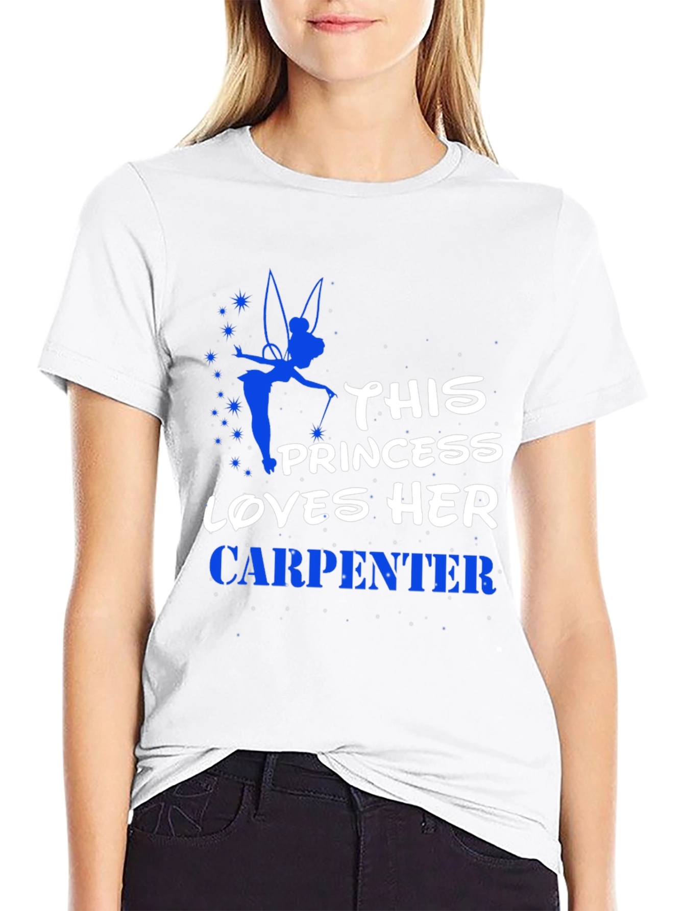 Black Princess Loves Her Carpenter Graphic Tee view 9