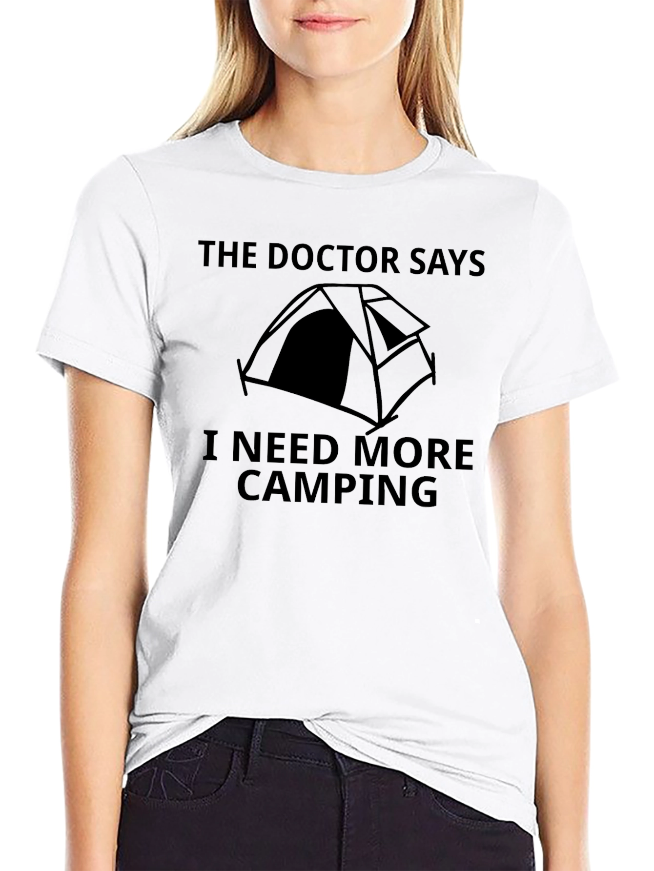 Black Camping Humor Graphic Tee view 9