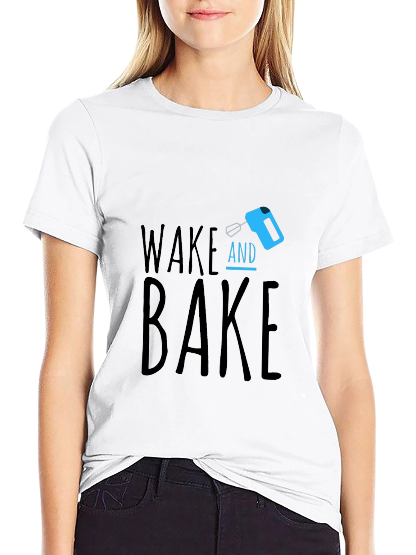Black Wake and Bake T-Shirt - Novelty Graphic Tee view 9