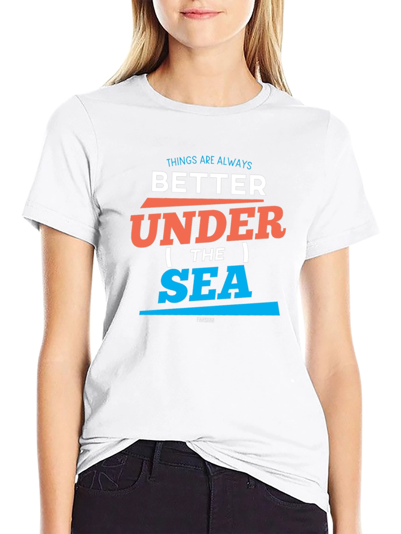 Black Better Under the Sea Graphic Tee - Black Cotton T-Shirt view 9