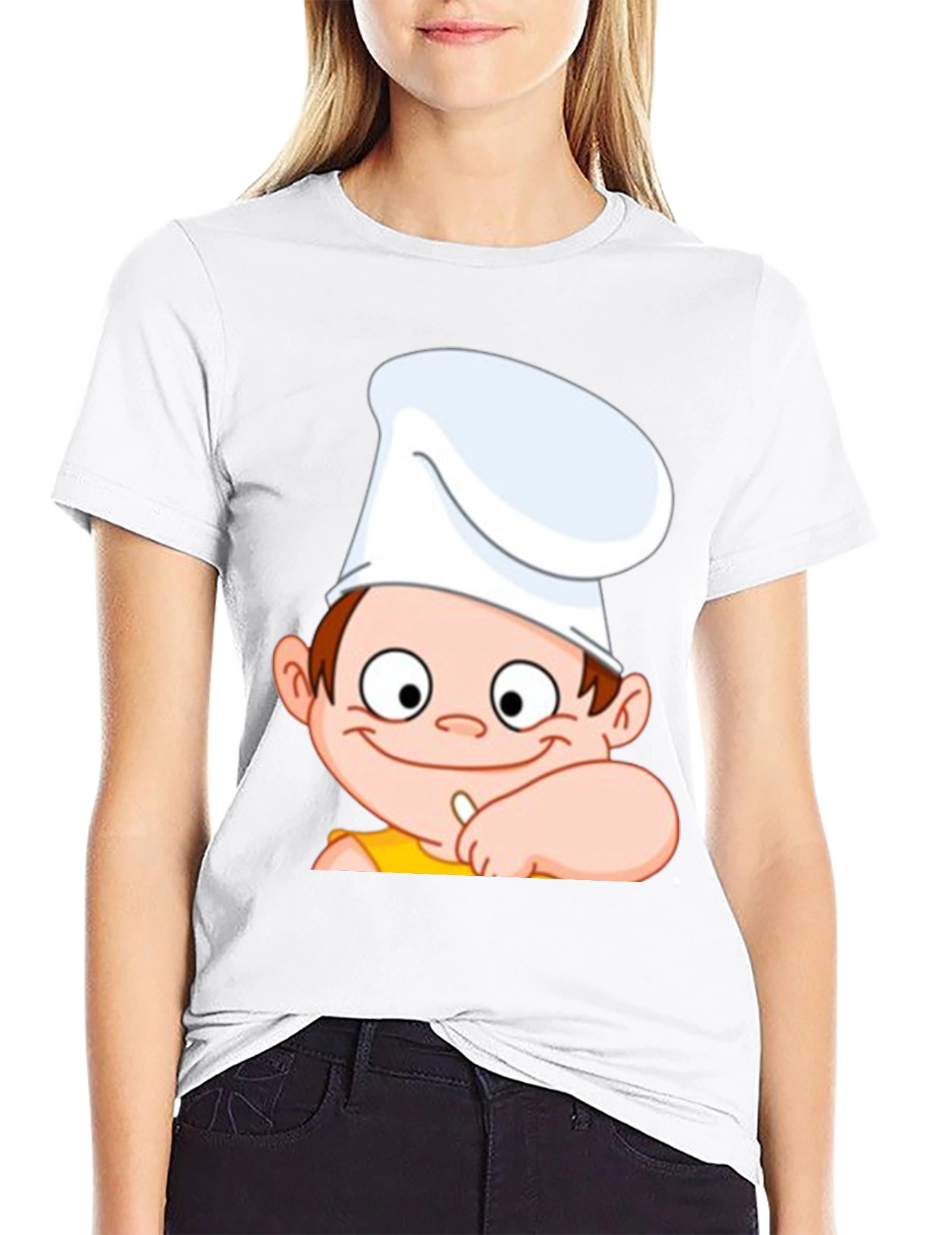 Black Chef Cartoon Graphic Tee - Fun & Unique Design view 9