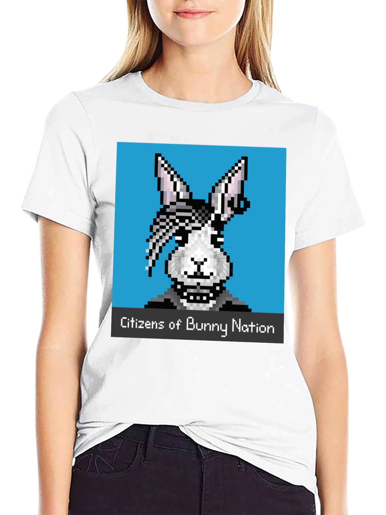 Black Citizens of Bunny Nation Graphic Tee view 9