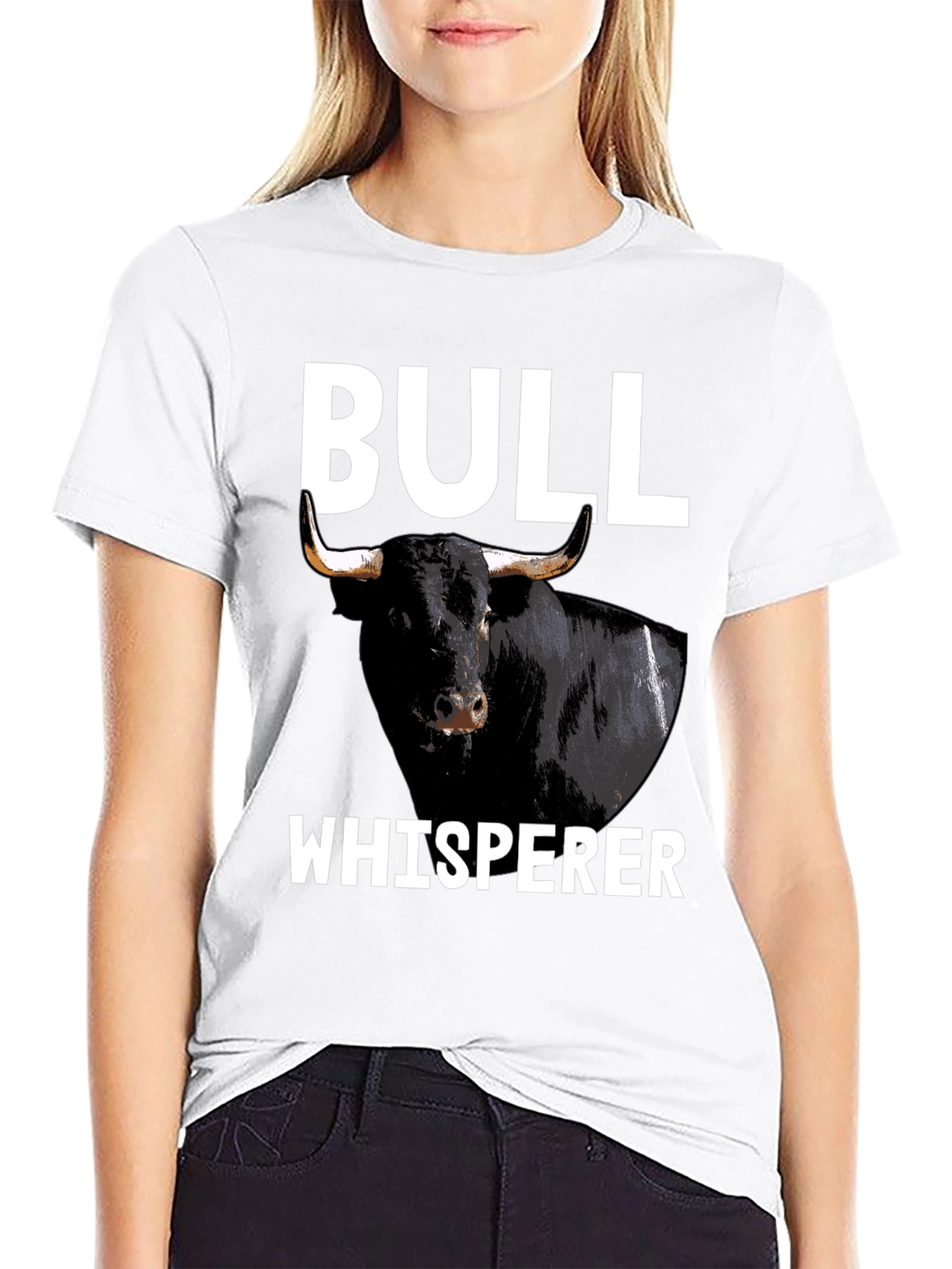 Black Bull Whisperer T-Shirt - Black Graphic Tee view 9