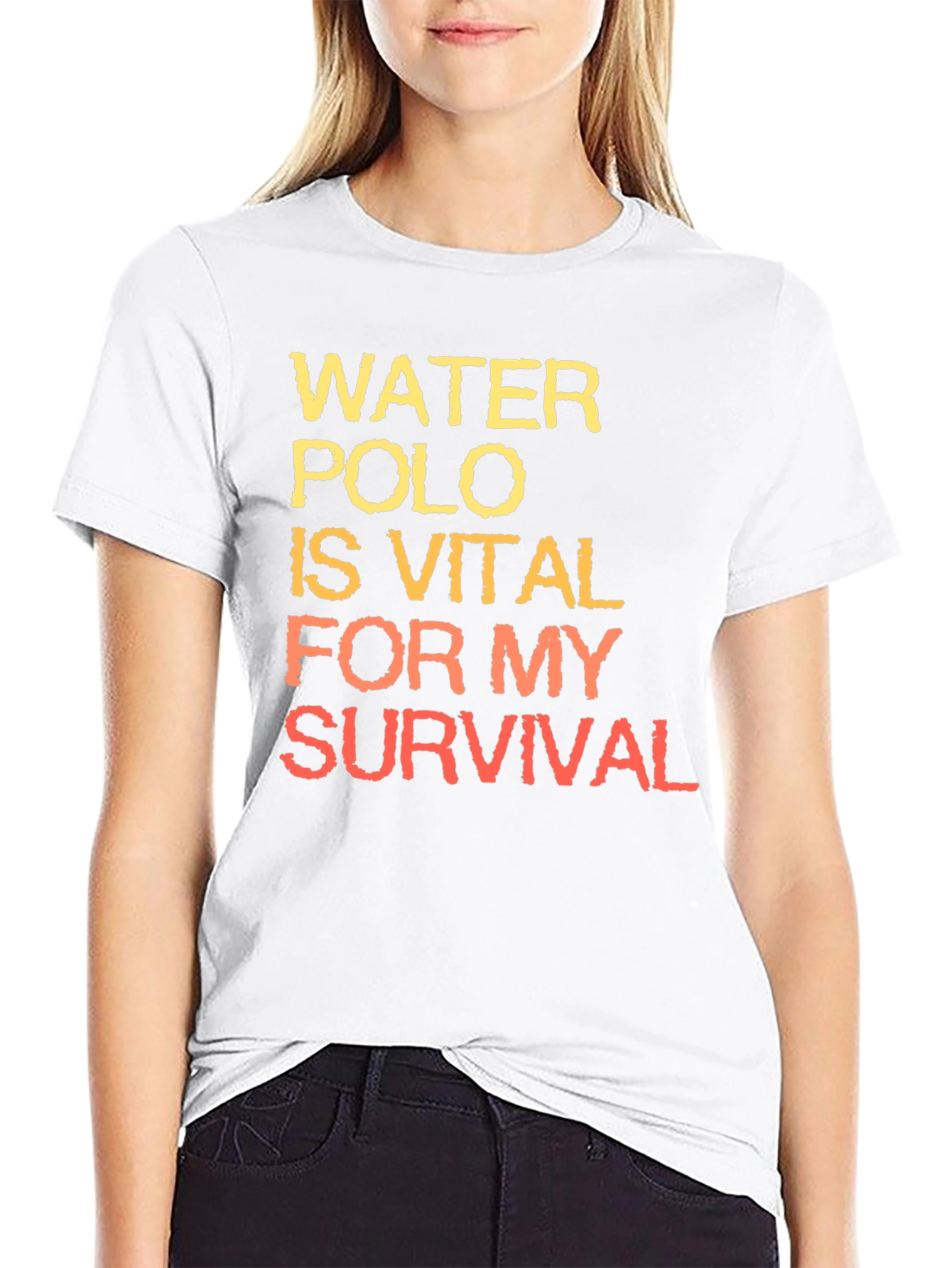 Black Water Polo is Vital T-Shirt view 9