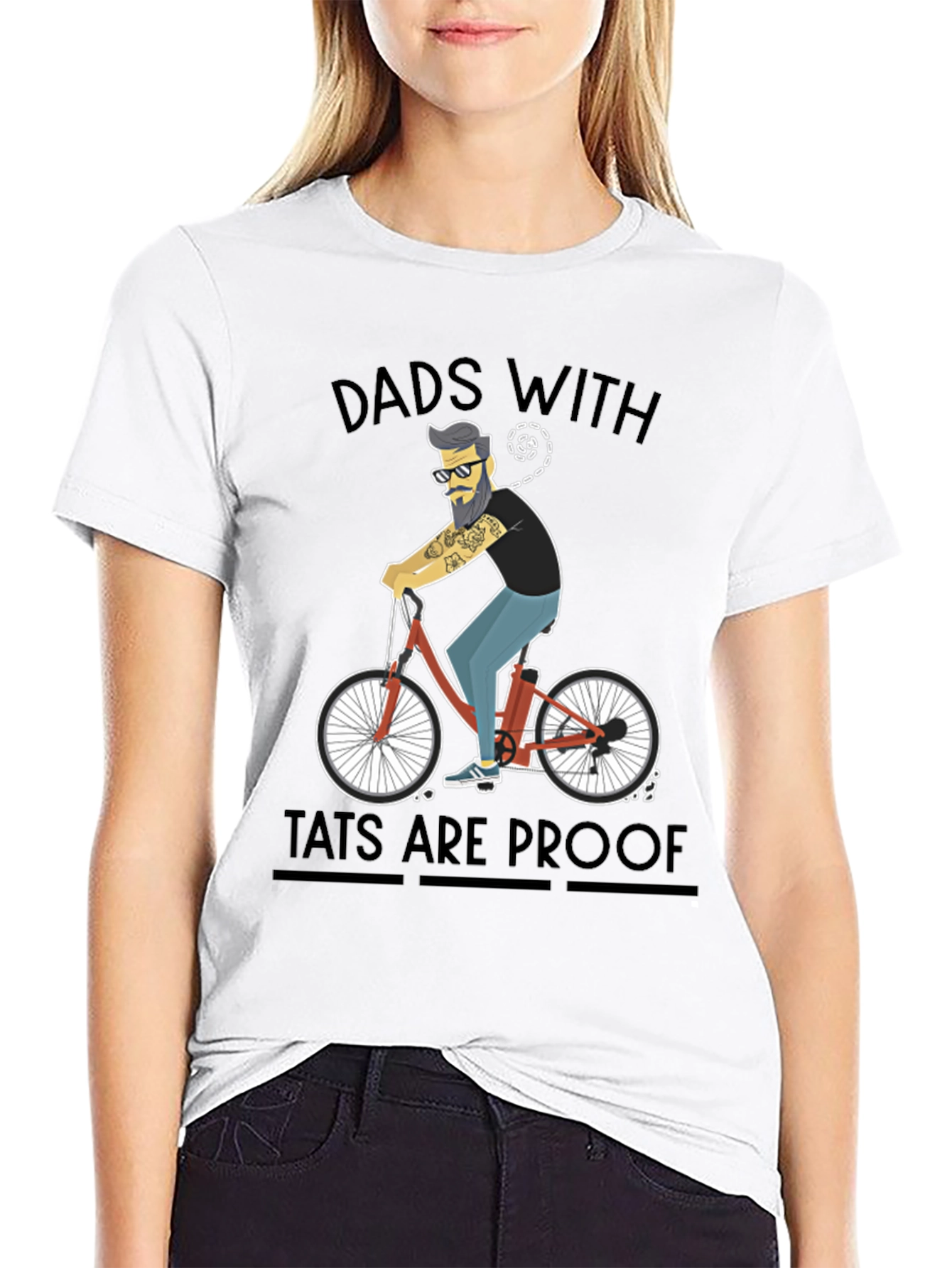 Black Dads with Tattoos T-Shirt - Cool Graphic Tee view 9