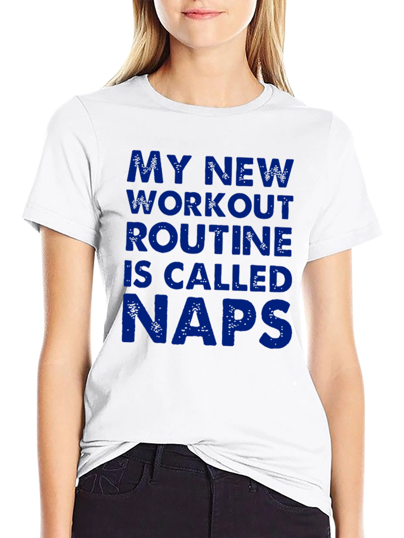 Black Funny Naps Workout Routine Graphic T-Shirt view 9