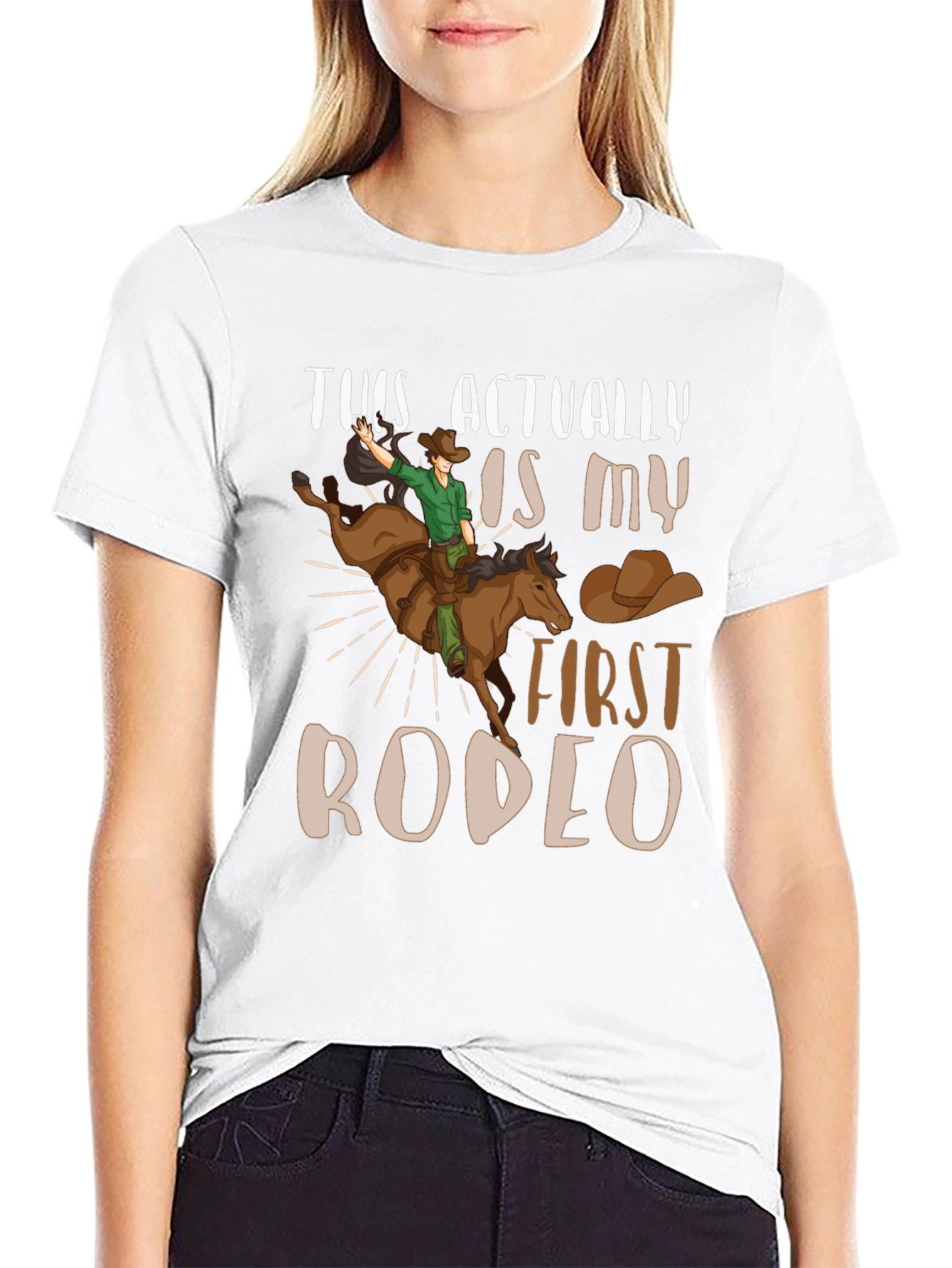 First Rodeo Graphic Tee - Cowboy T-Shirt - 9