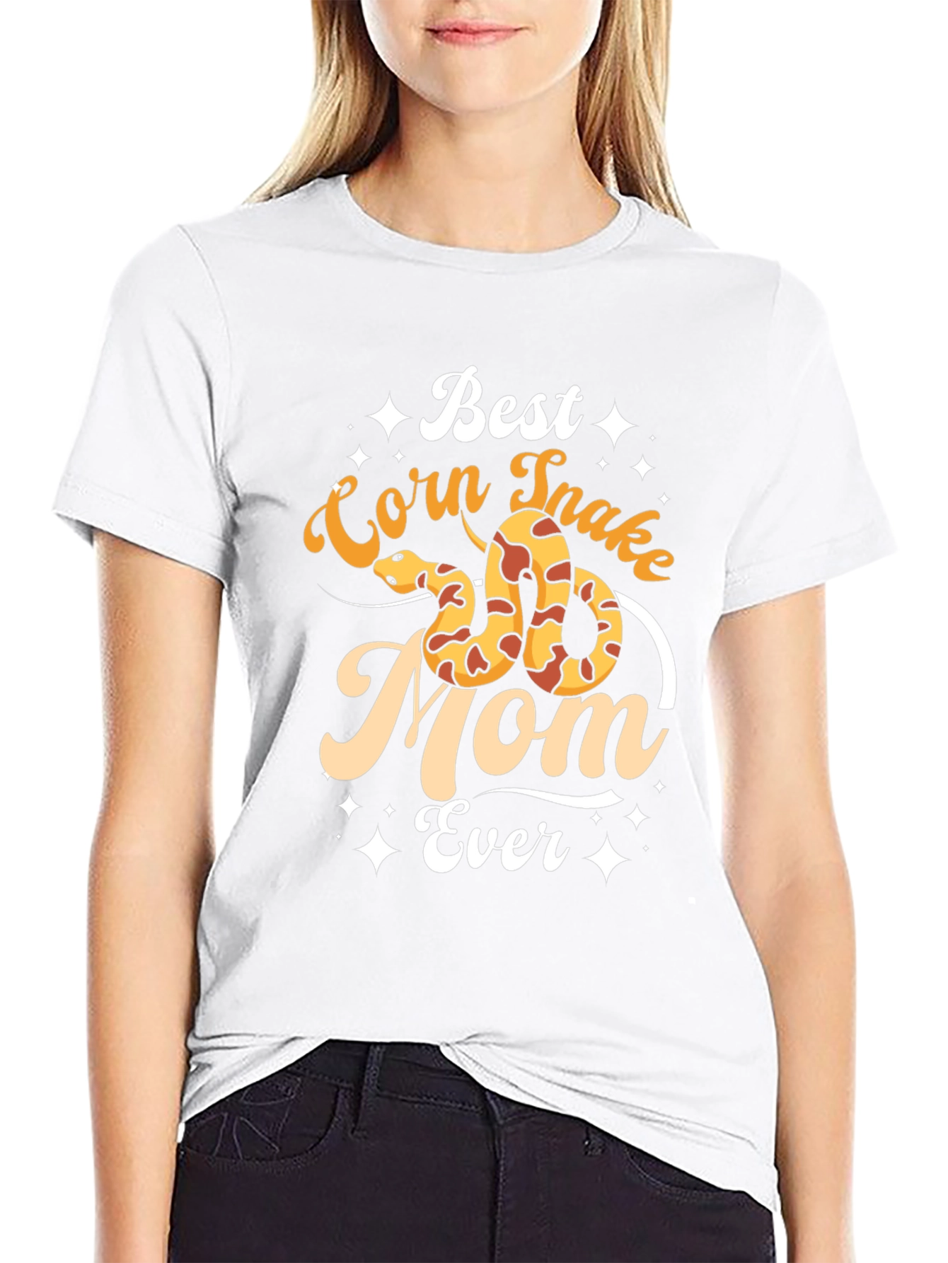 Black Best Corn Snake Mom Ever T-Shirt view 9