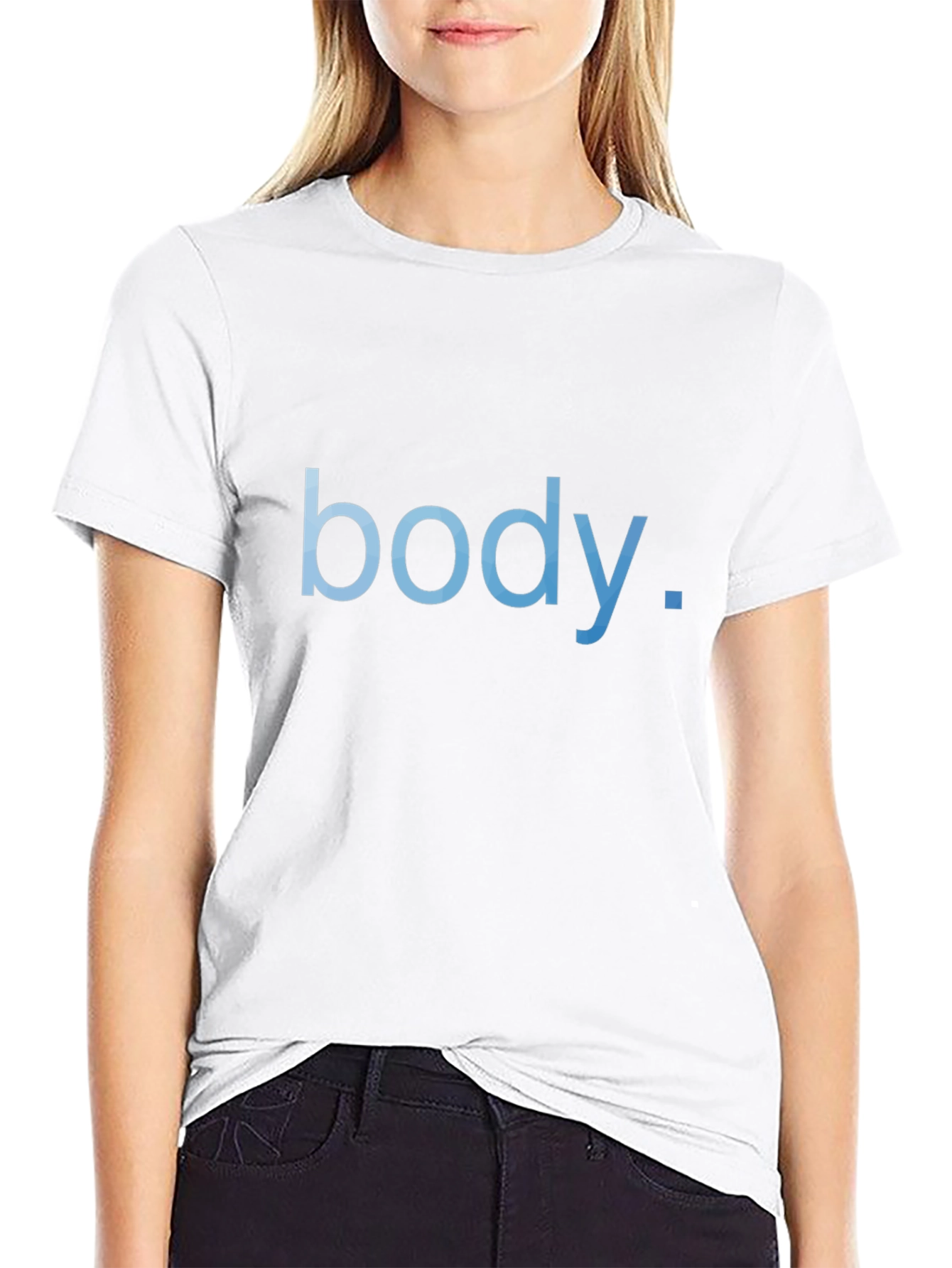 Black Body Text T-Shirt - Mens Fashion view 9