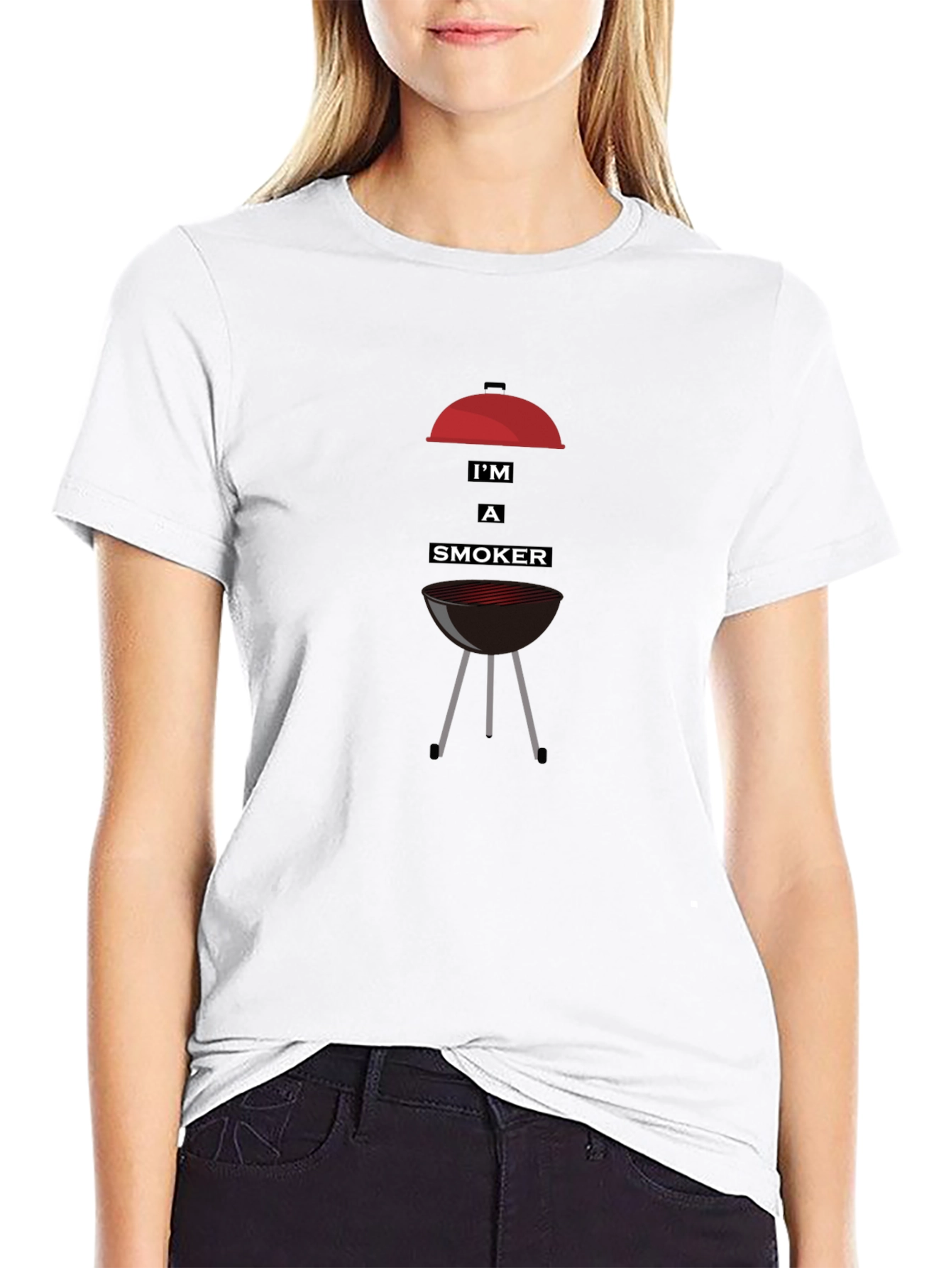 Black I'm a Smoker Graphic T-Shirt view 9