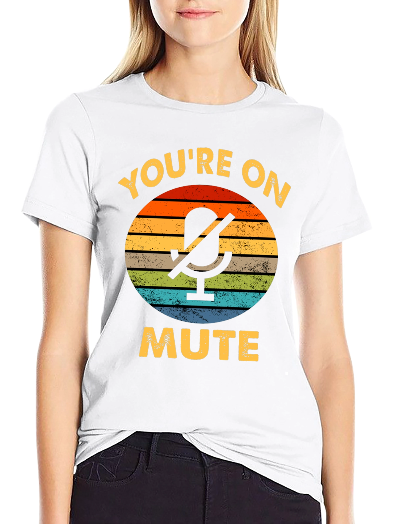 Black You're On Mute Graphic Tee view 9