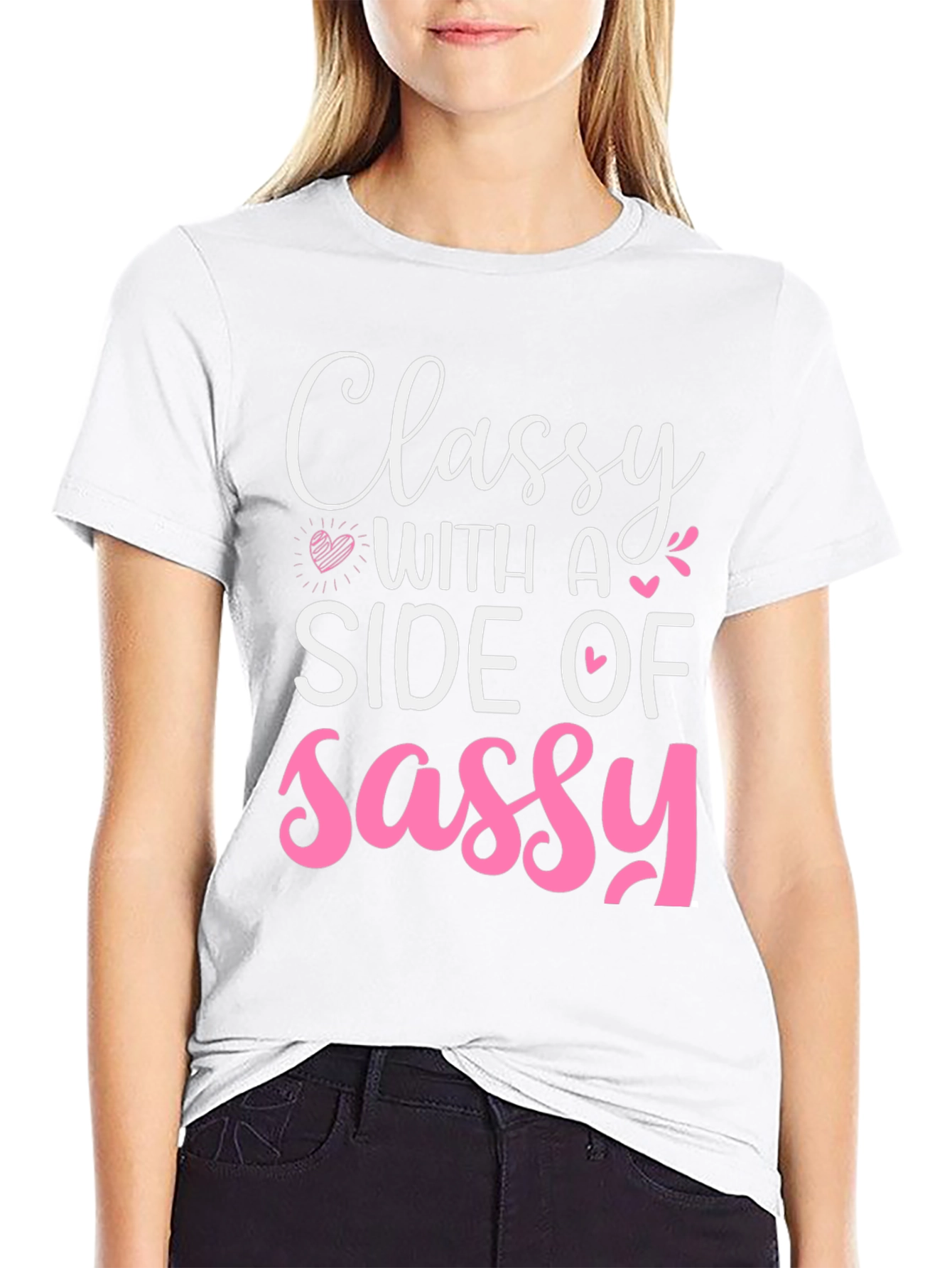 Black Classy with a Side of Sassy Graphic Tee view 9