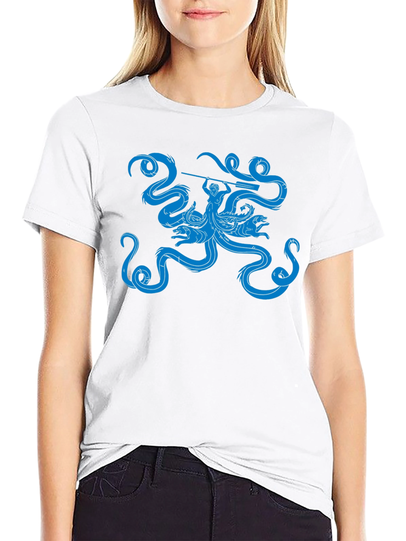 Black Hydra Graphic Black T-Shirt view 9