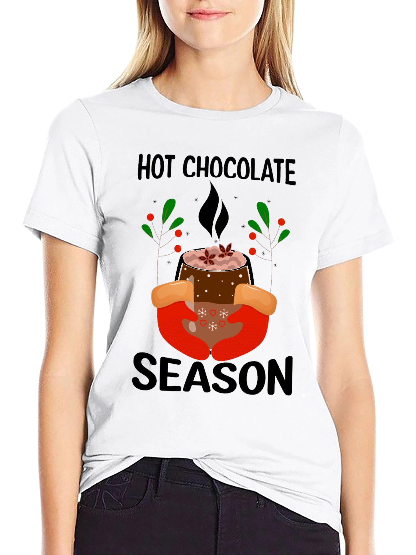 Black Hot Chocolate Season Graphic Tee view 9