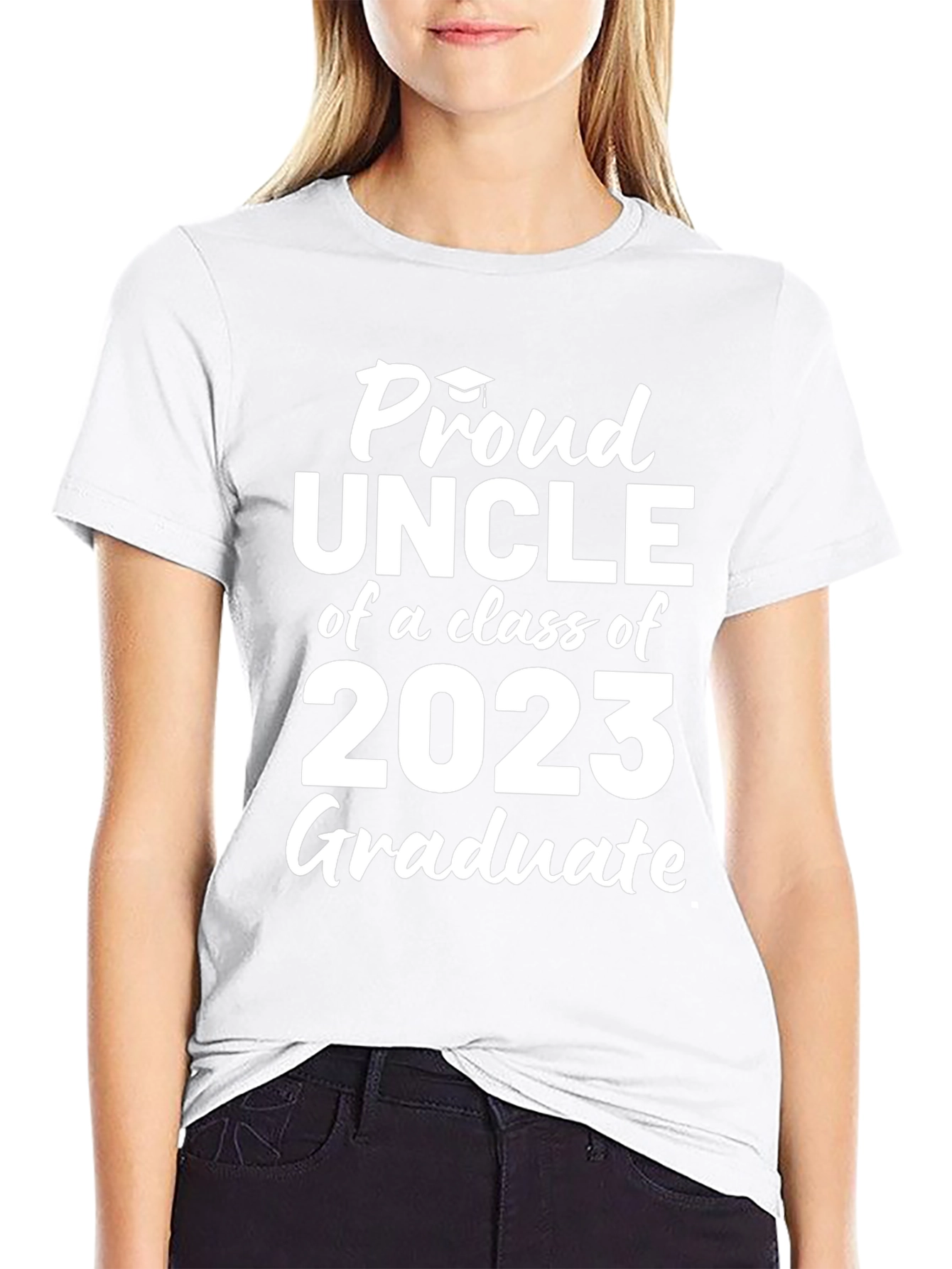 Black Proud Uncle Class of 2023 Graduate T-Shirt view 9