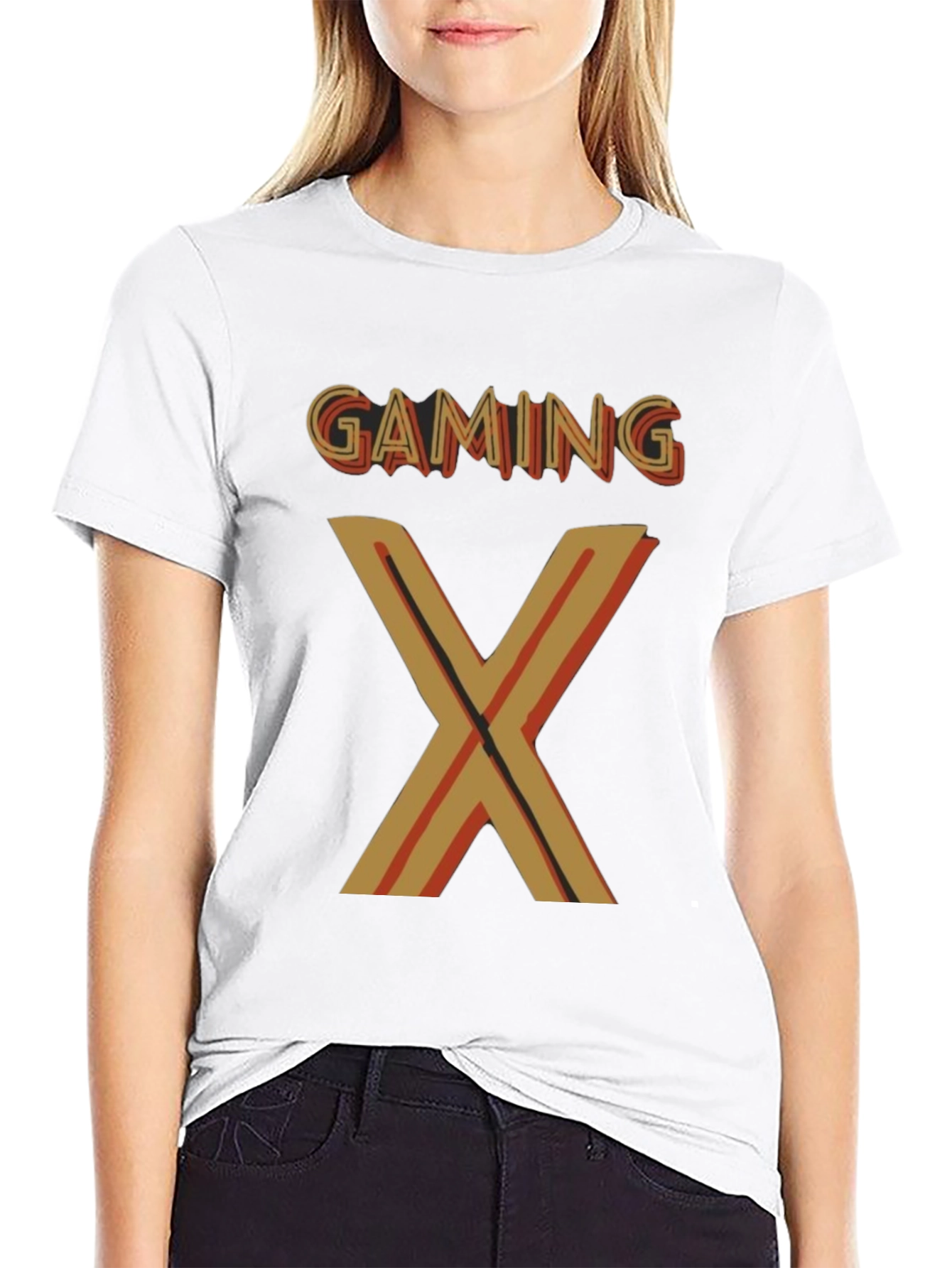 Black Gaming X Graphic T-Shirt - Stylish Gamer Tee view 9