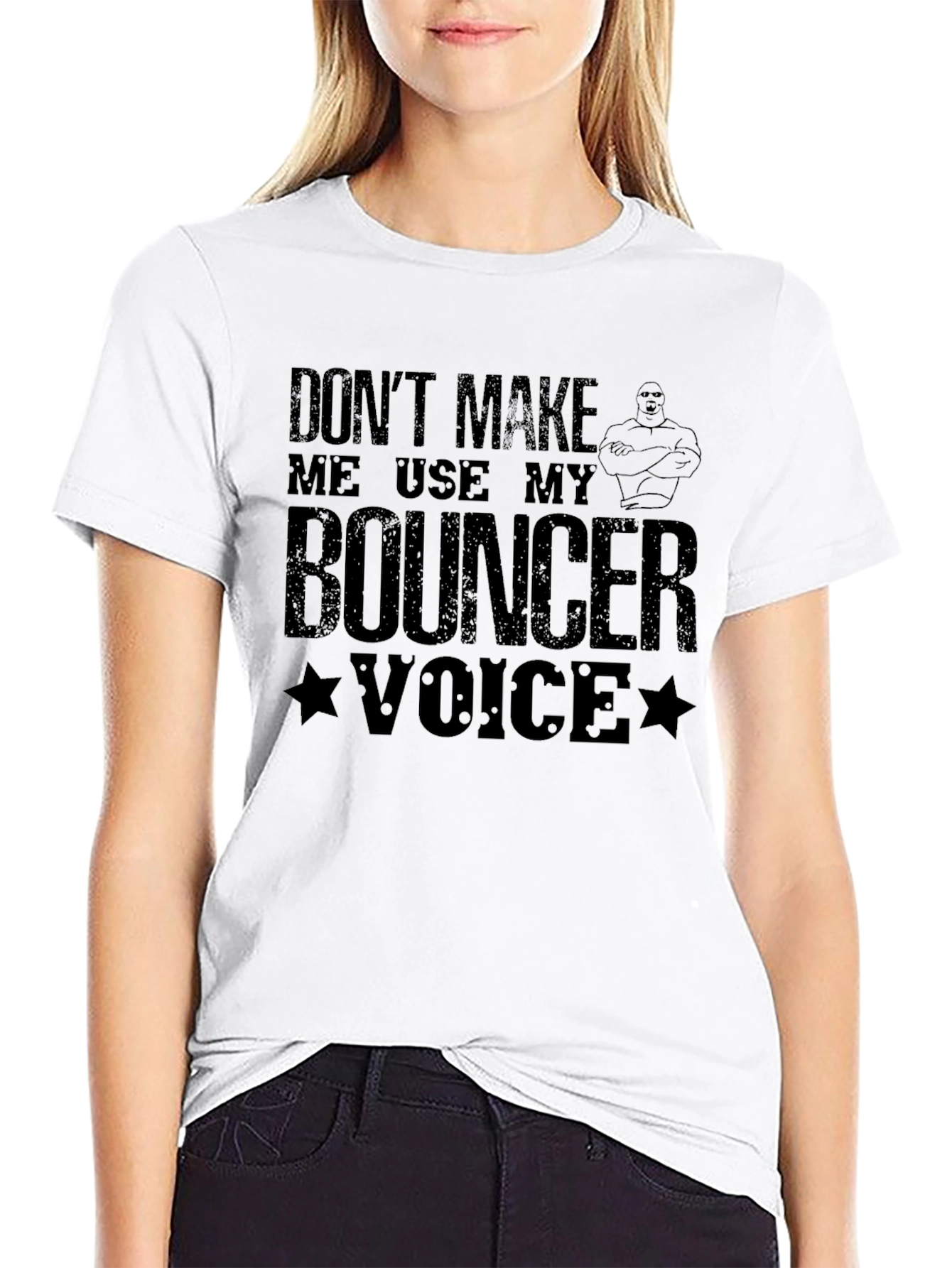 Black Bouncer Voice Graphic Tee - Black view 9
