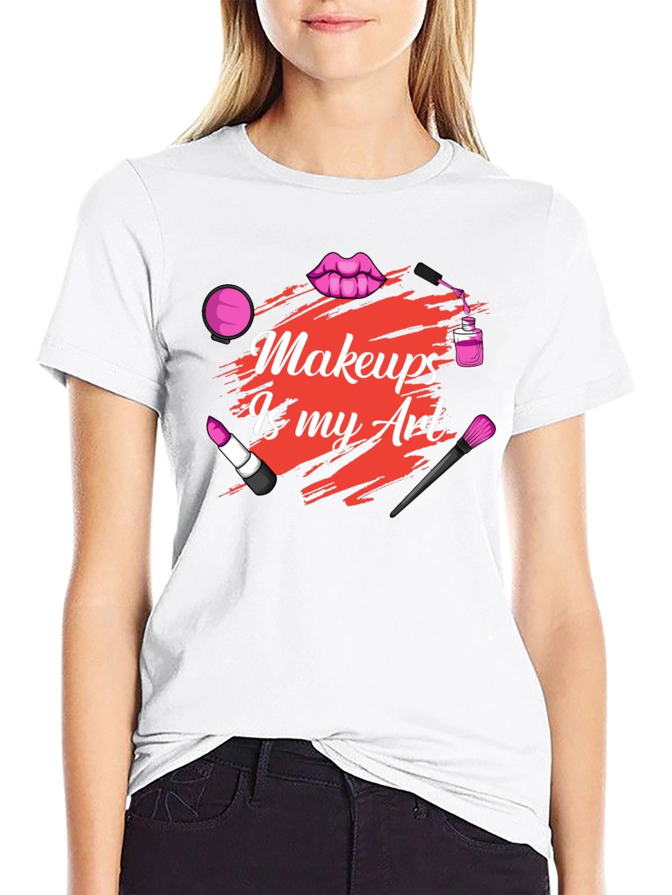 Black Makeup Is My Art - Graphic T-Shirt view 9