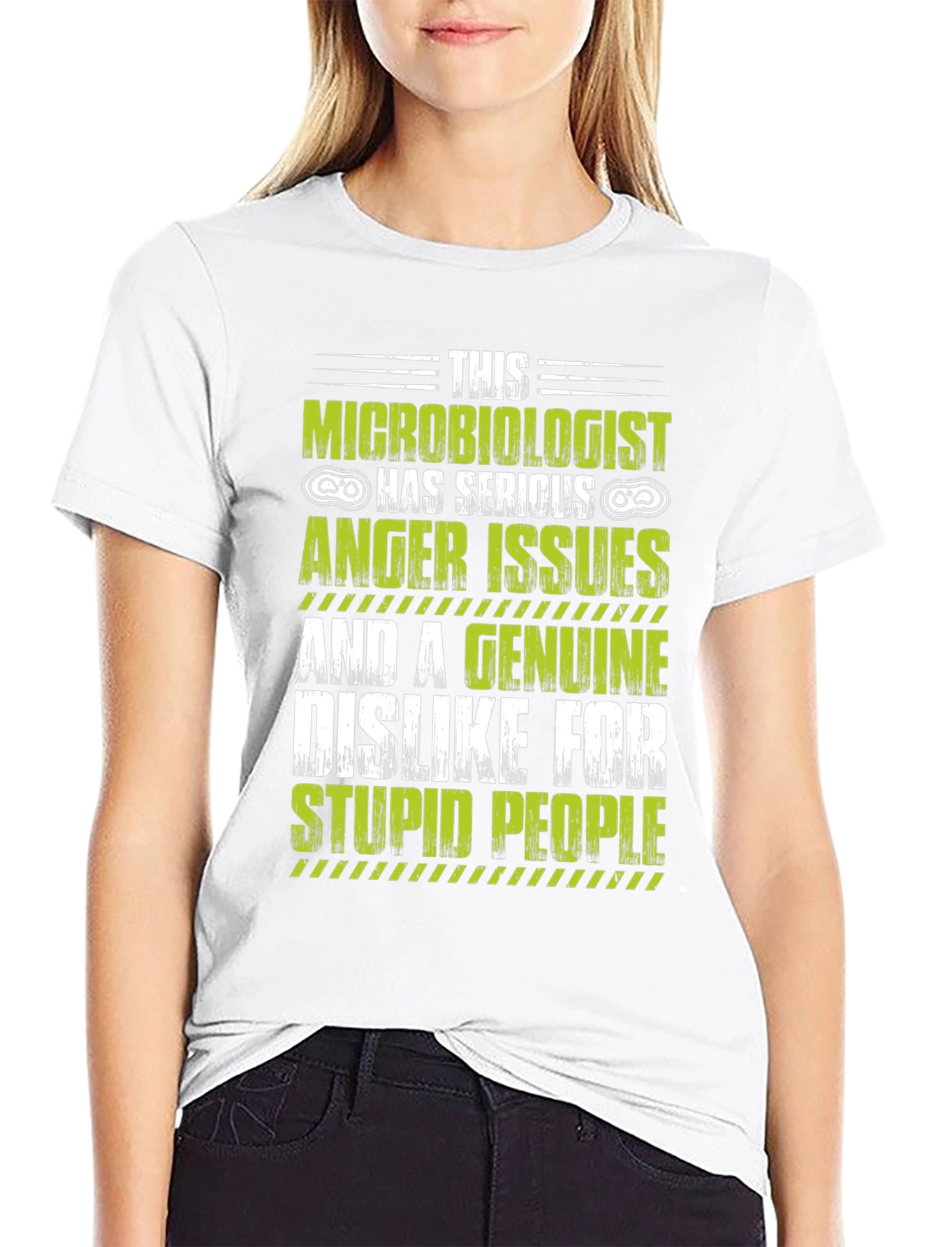 Black Microbiologist Anger Issues Graphic T-Shirt view 9