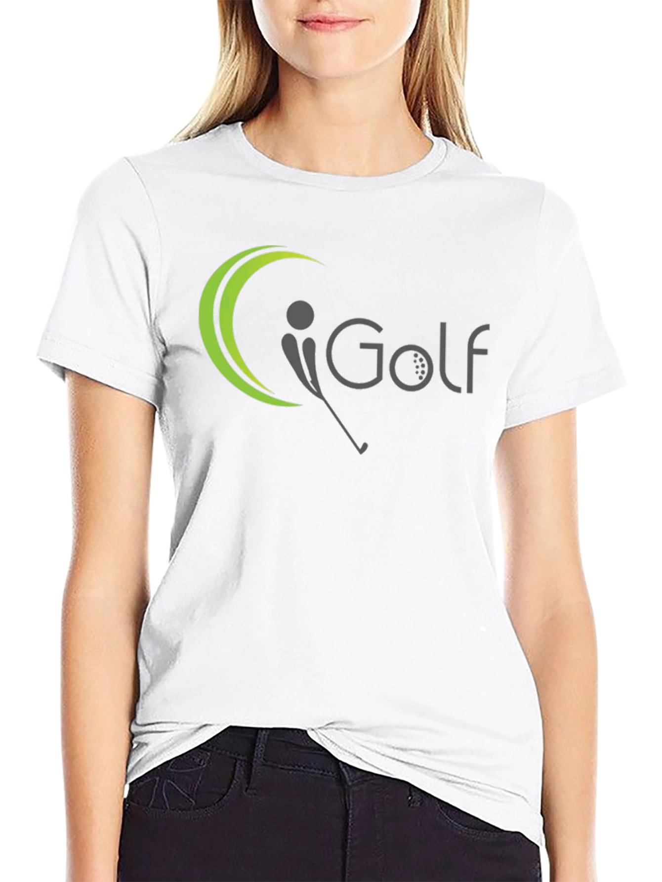 Black Golf Graphic T-Shirt - Black Cotton Tee view 9