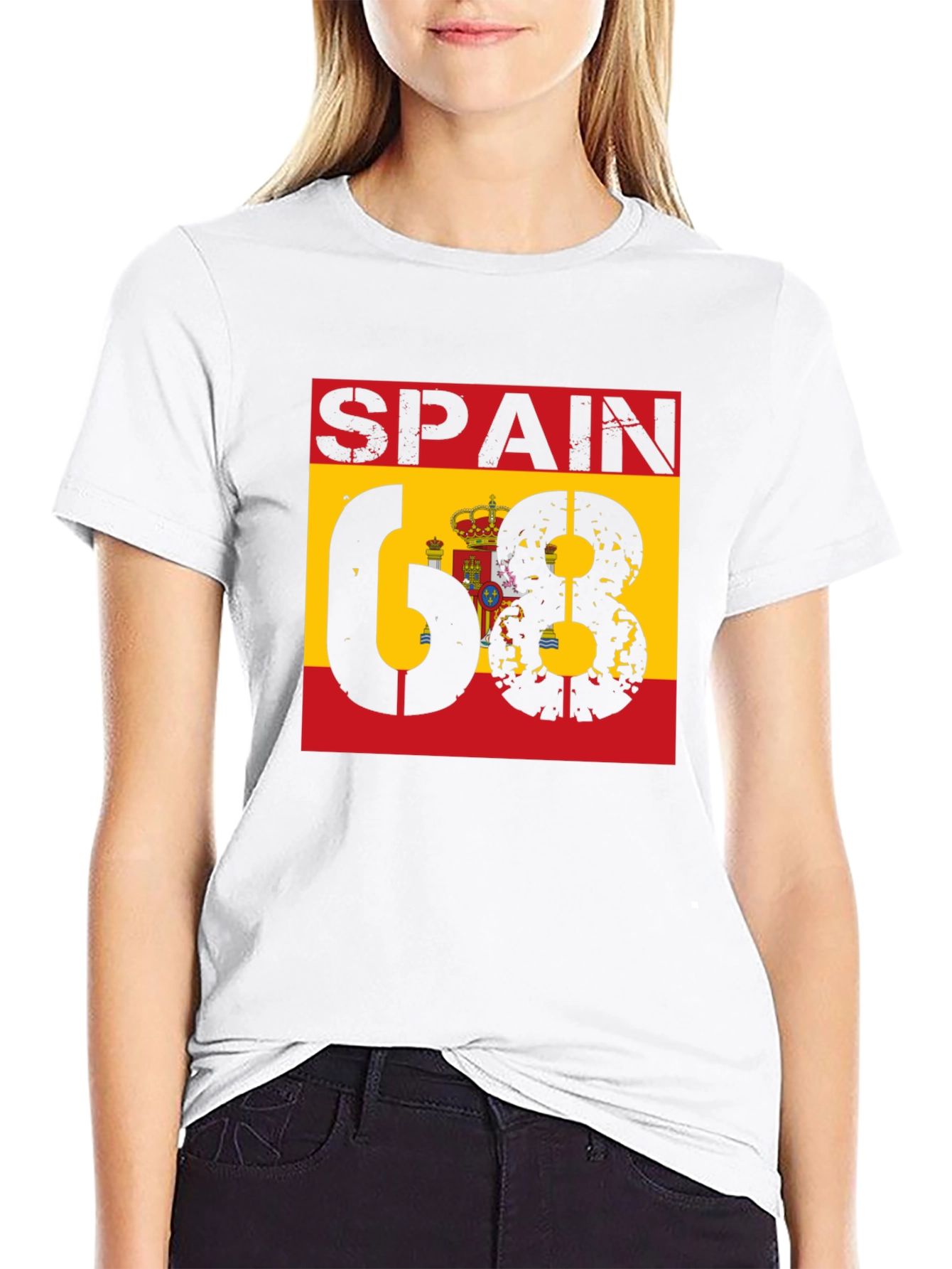 Spain 68 T-Shirt - Distressed Design - 9