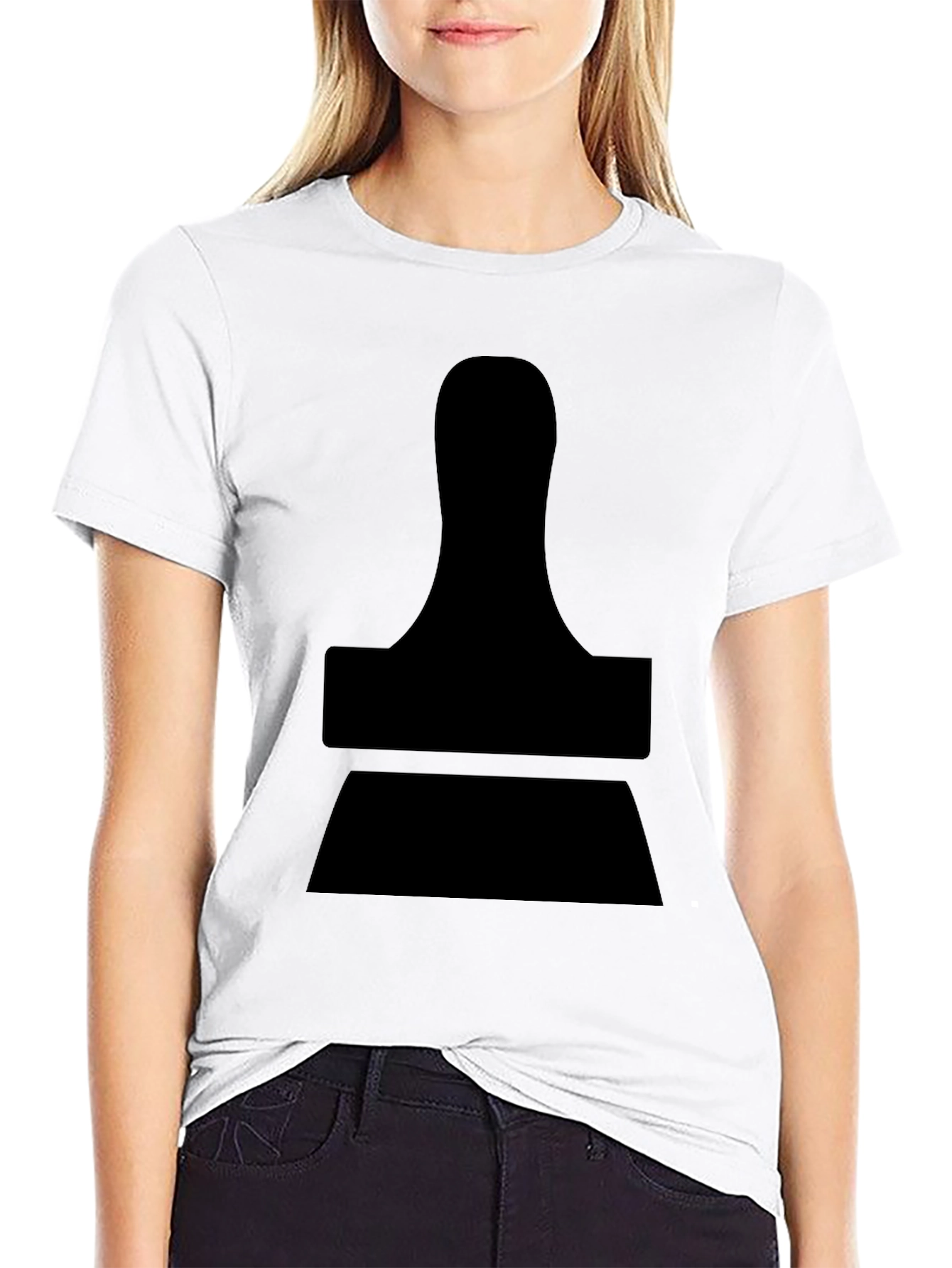 Black Modern Stamp Graphic Black T-Shirt view 9