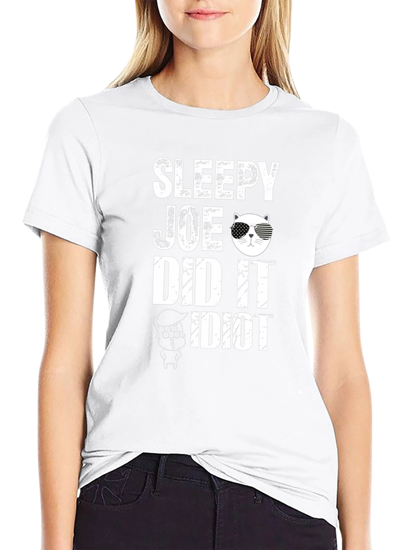 Black Sleepy Joe Did It T-Shirt view 9