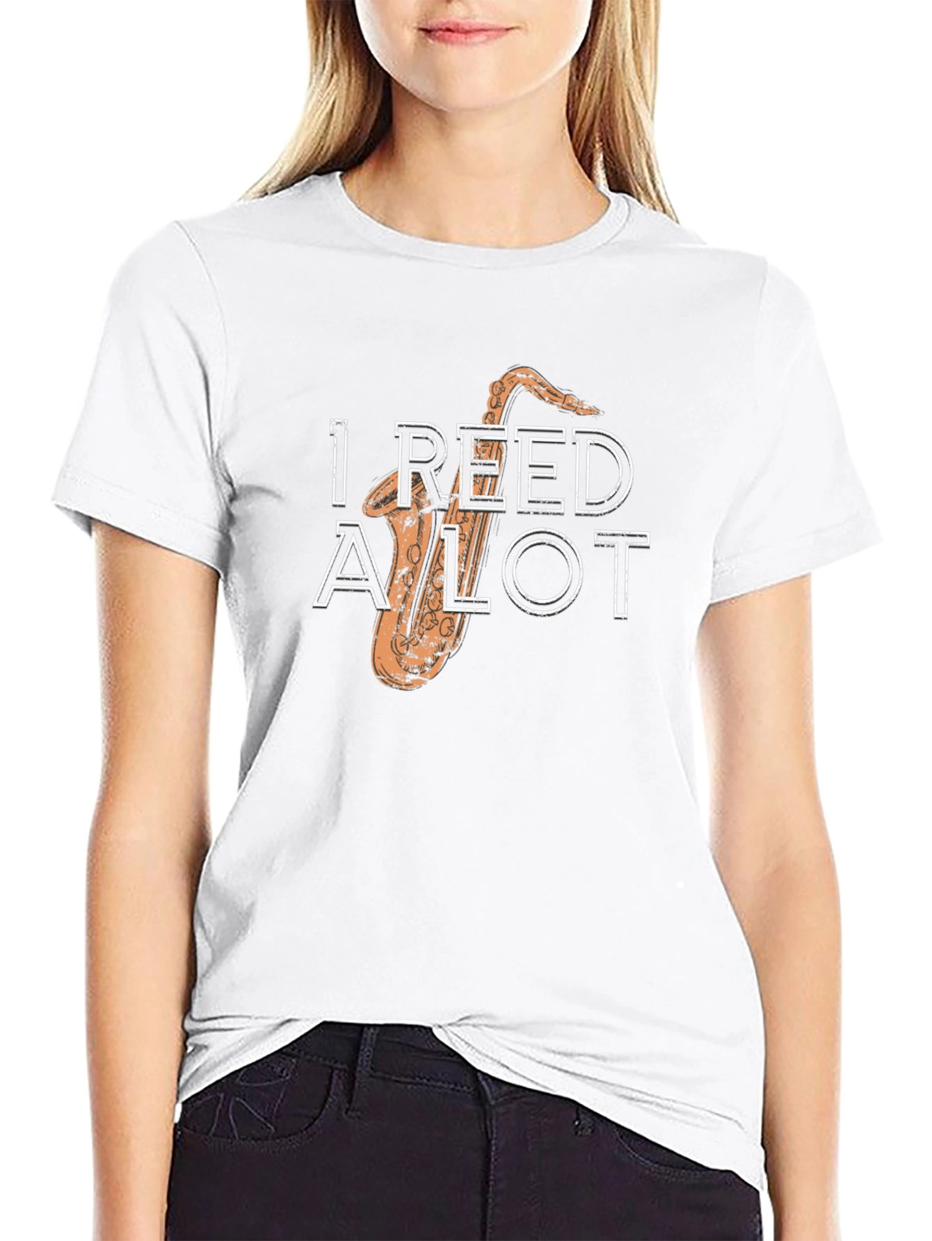Black I Reed A Lot Saxophone T-Shirt view 9