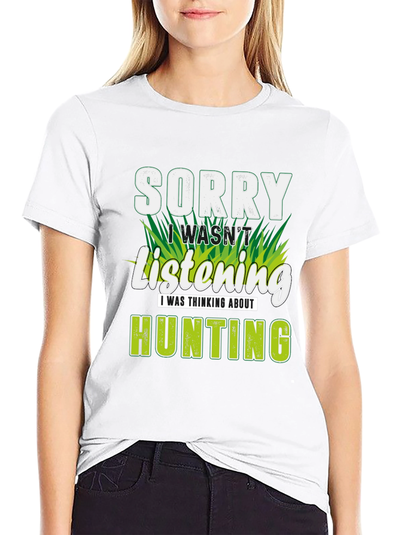 Black Sorry Hunting T-Shirt - Gift for Hunters view 9
