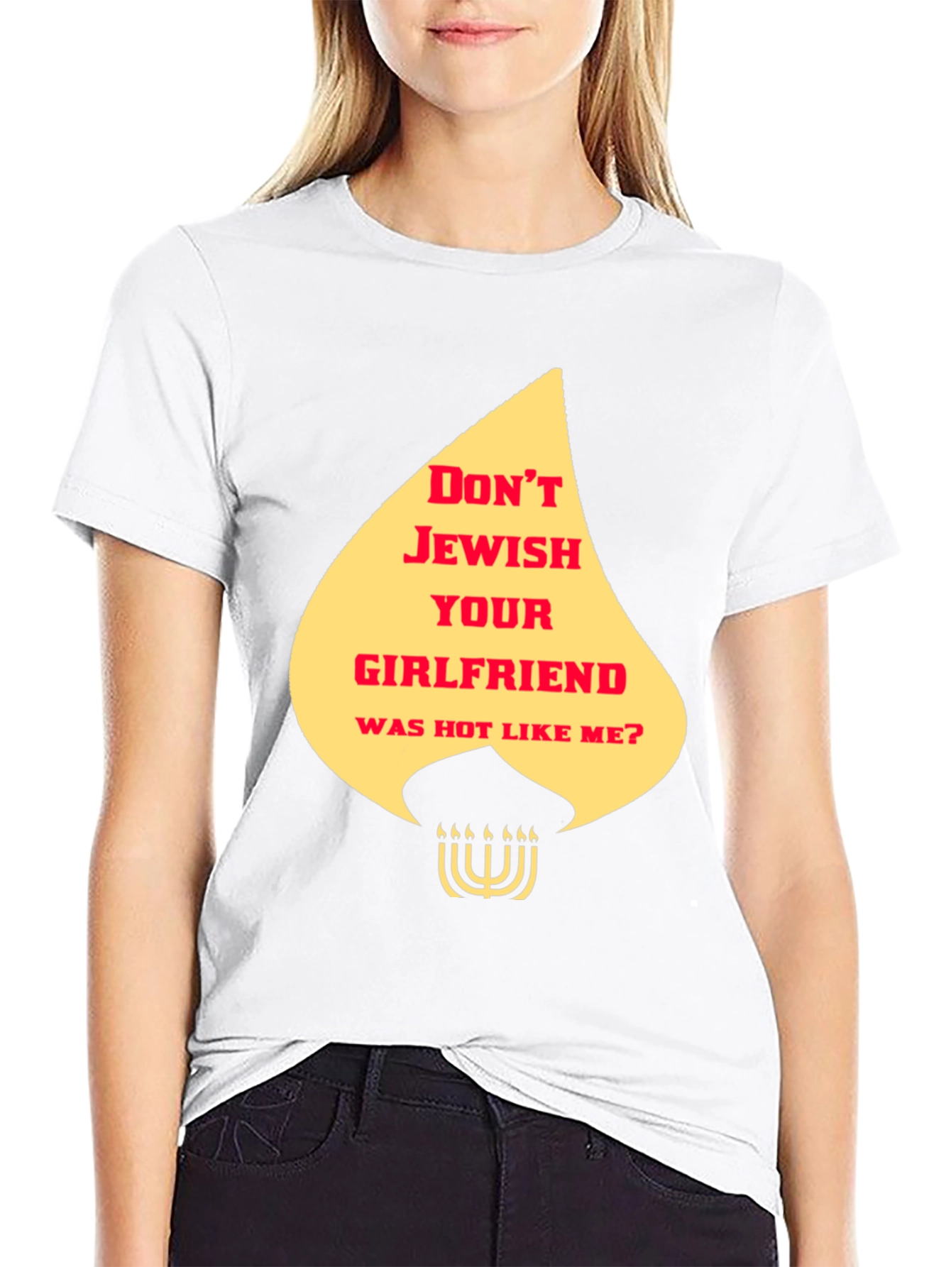 Black Offensive Jewish Humor T-Shirt view 9