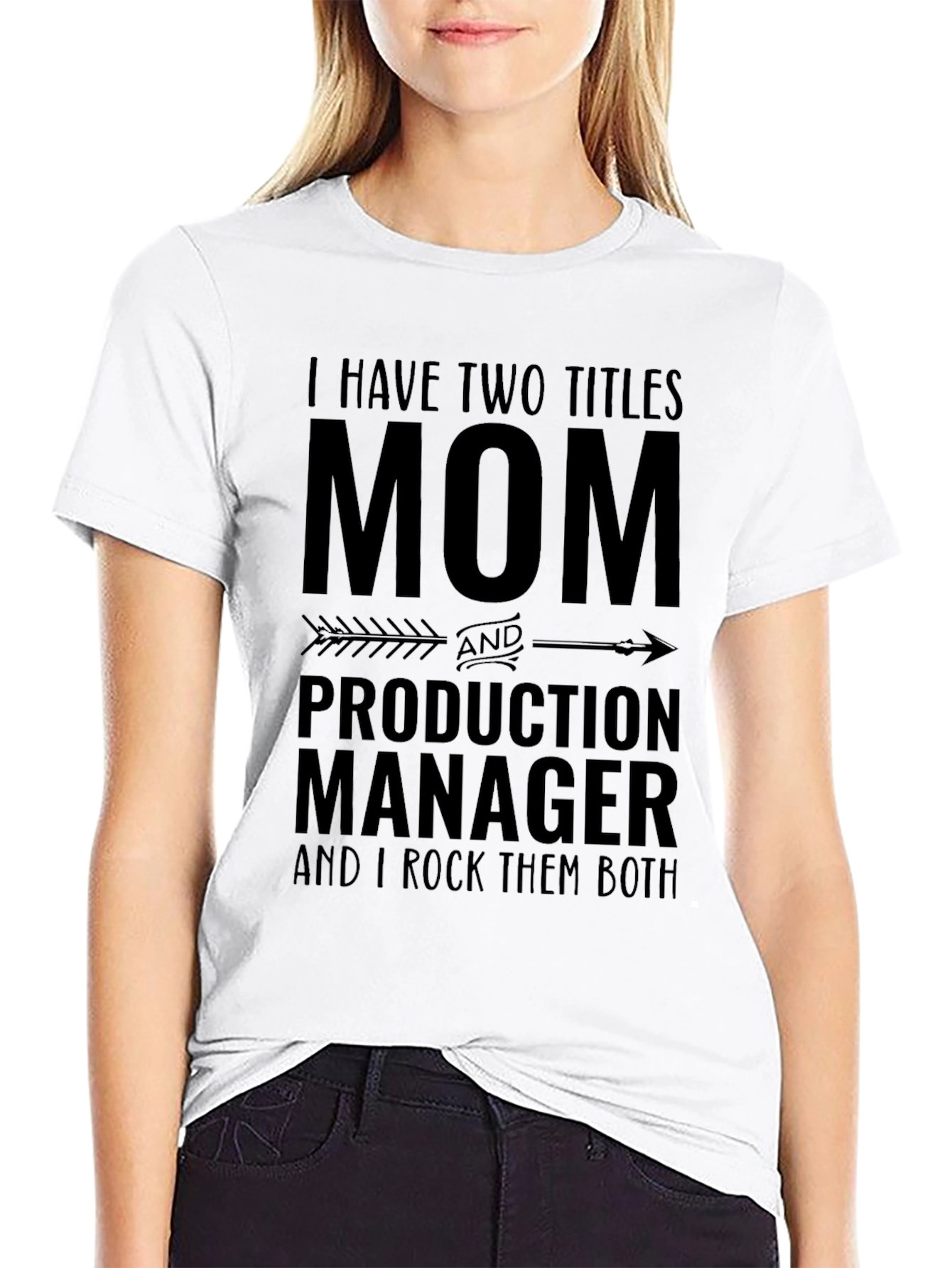 Black Mom and Production Manager T-Shirt view 9