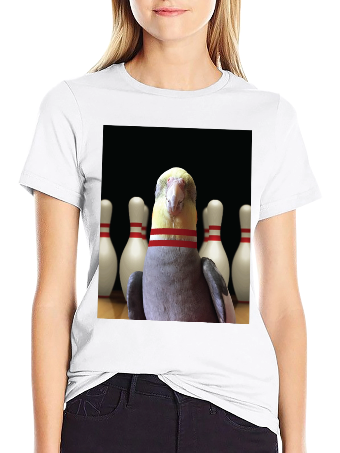 Black Bowling Bird T-Shirt - Strike a Pose! view 9