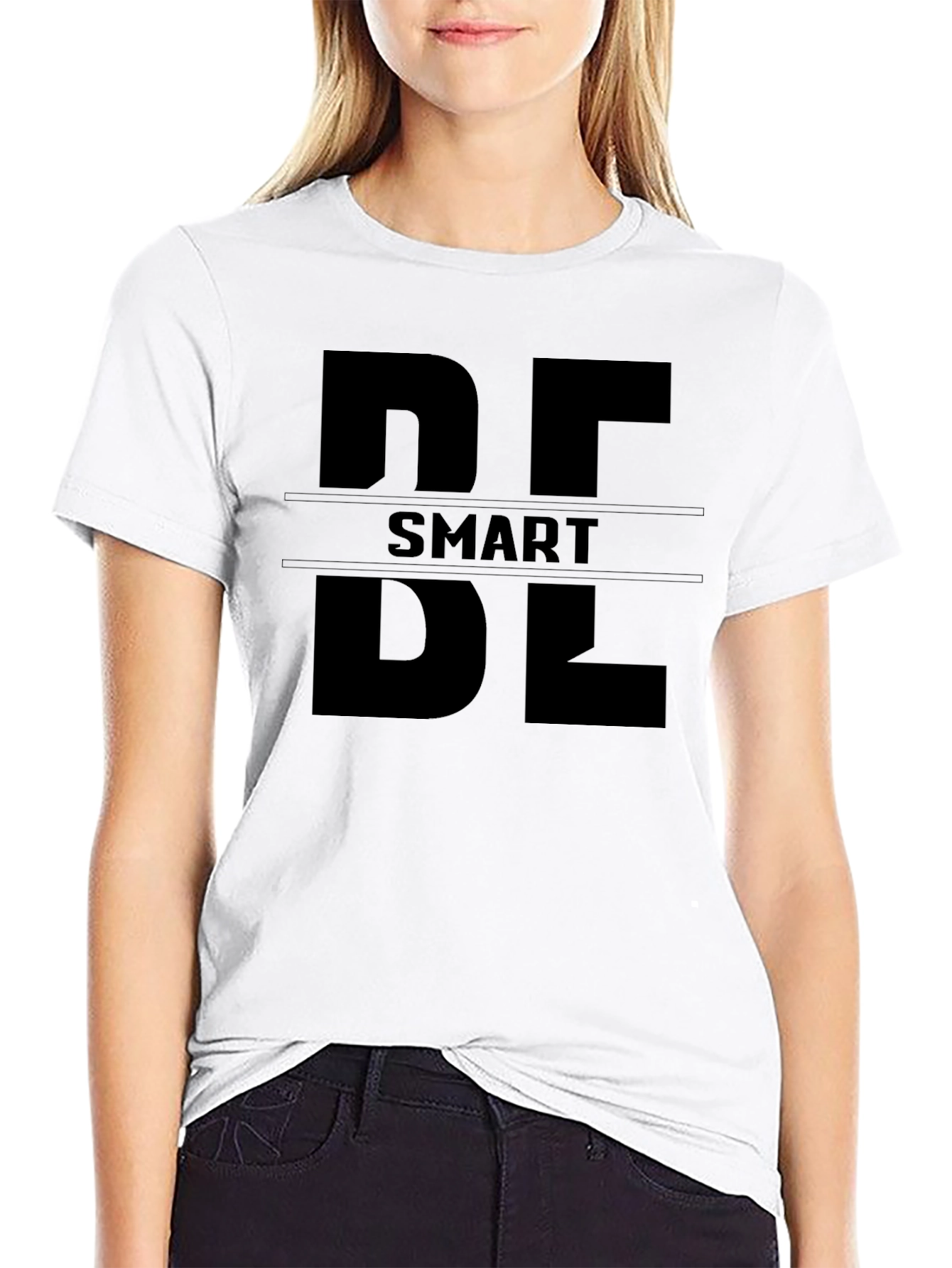 Black Smart DL Black Graphic Tee view 9