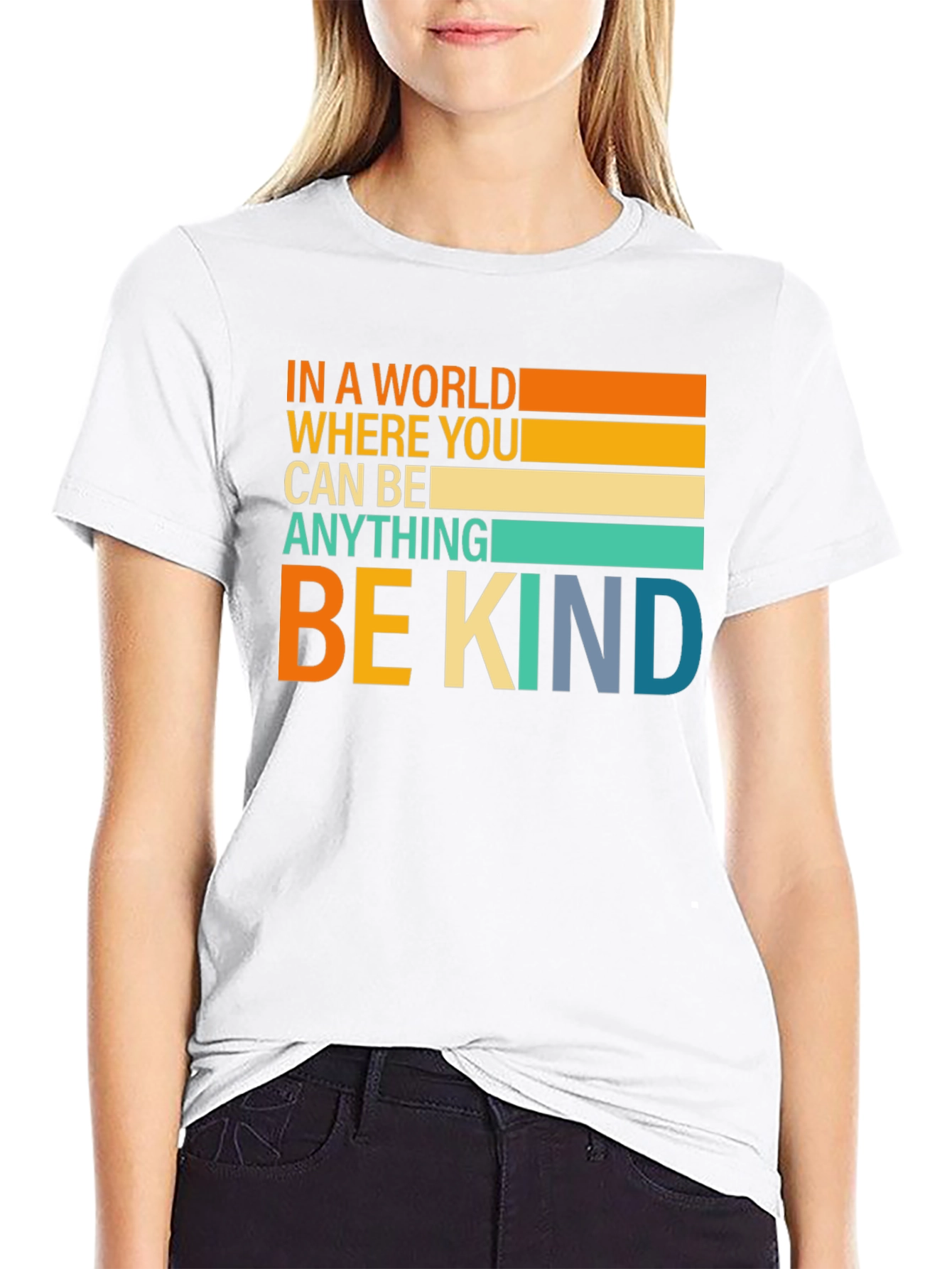 Black Be Kind Graphic Tee view 9