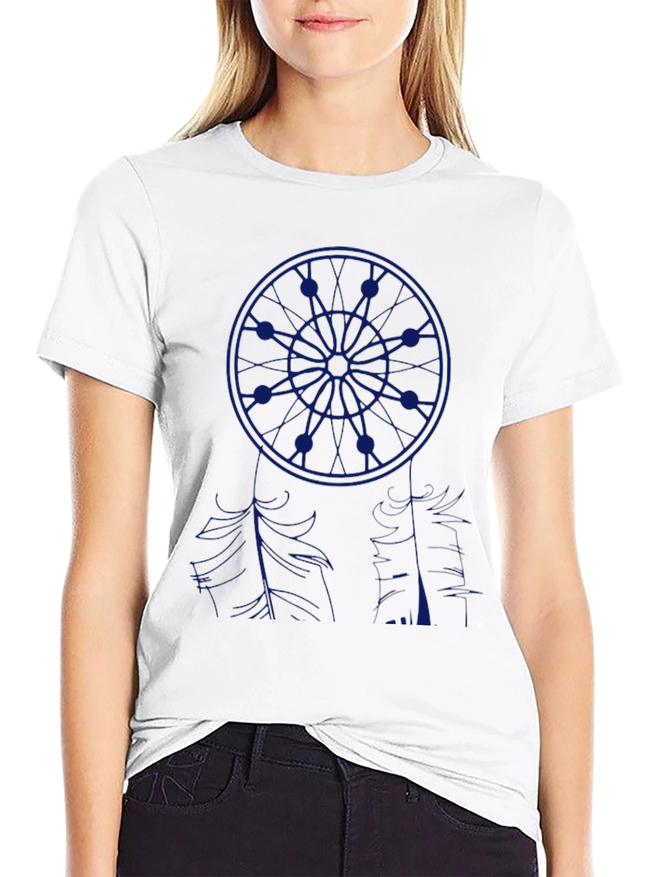 Black Dreamcatcher Graphic Tee - Stylish Comfort view 9