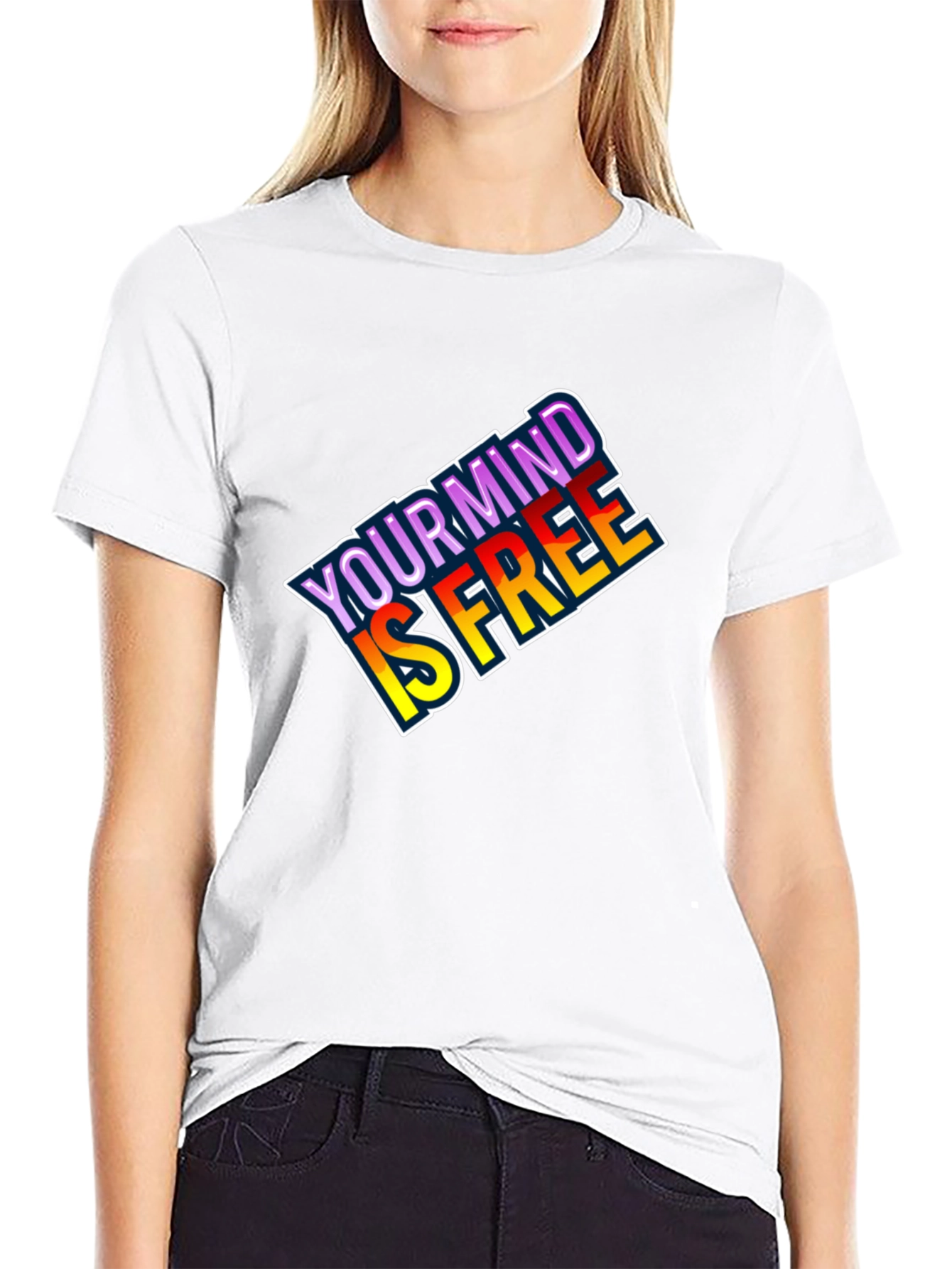 Black Your Mind is Free Graphic T-Shirt view 9