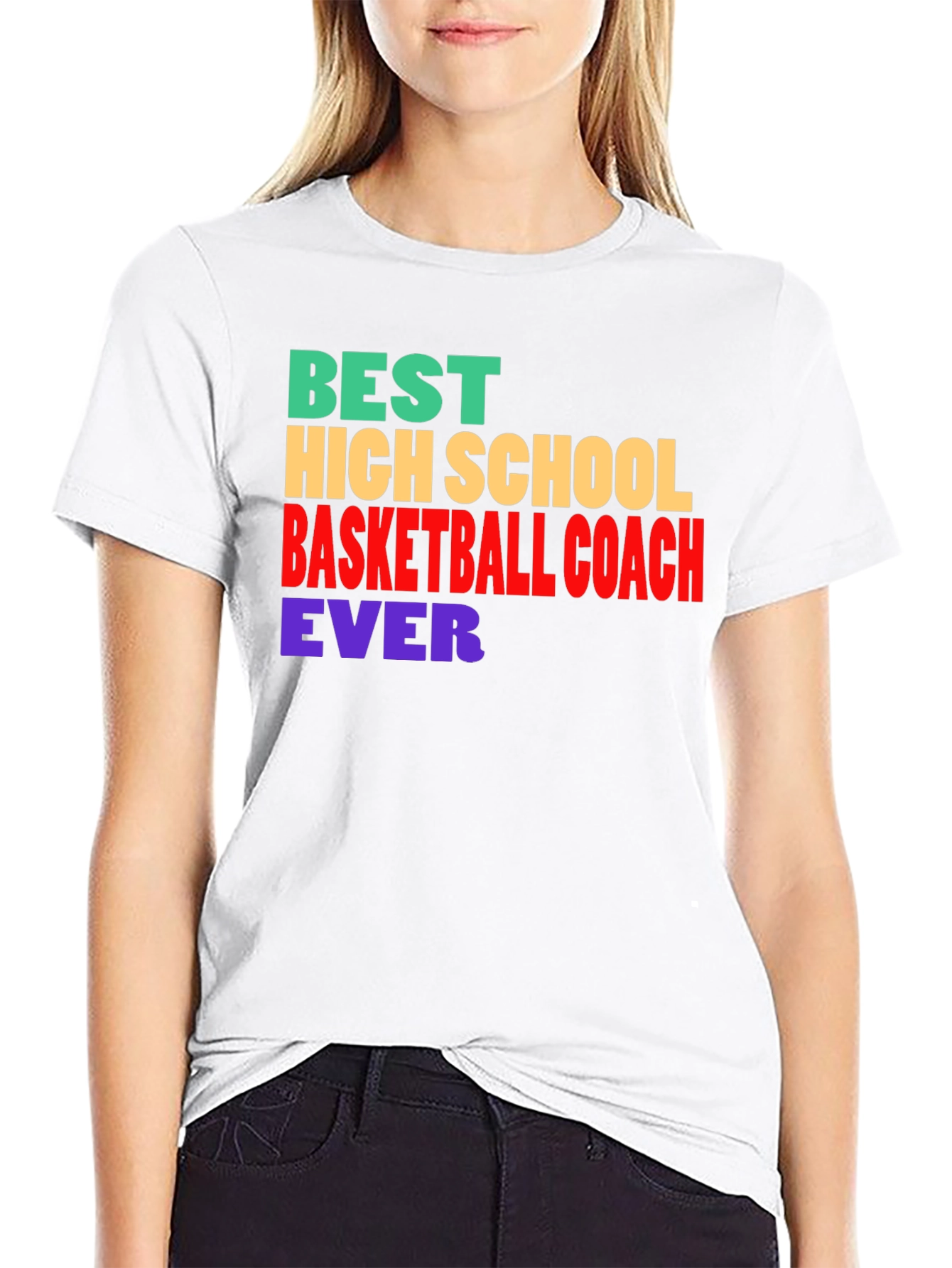 Black Best Basketball Coach Ever T-Shirt view 9