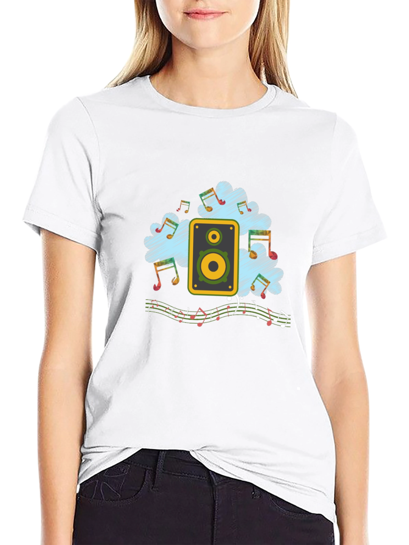 Black Music Lover's Graphic T-Shirt view 9