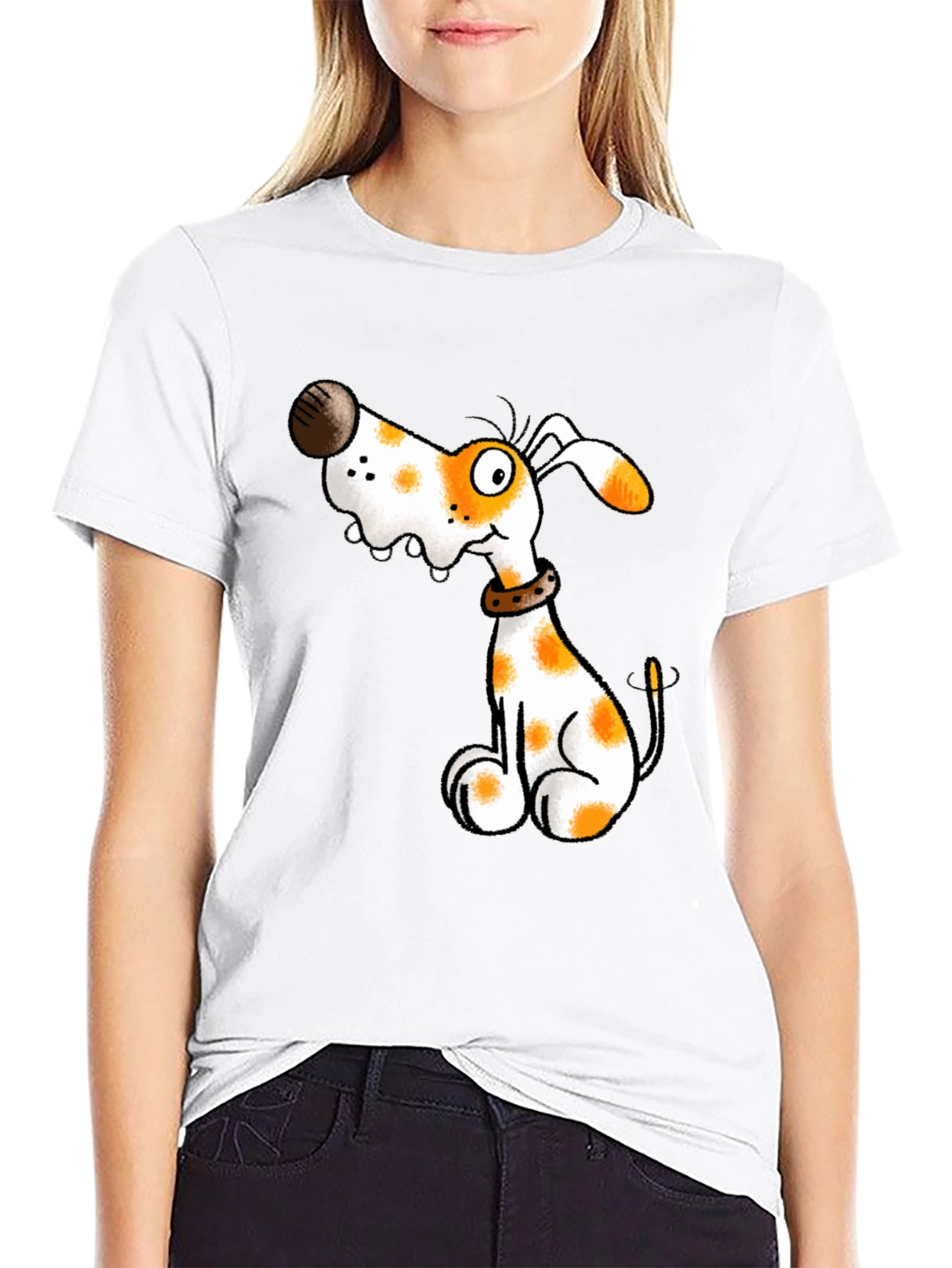 Dog Cartoon Graphic Tee - Black Unisex T-Shirt - 9